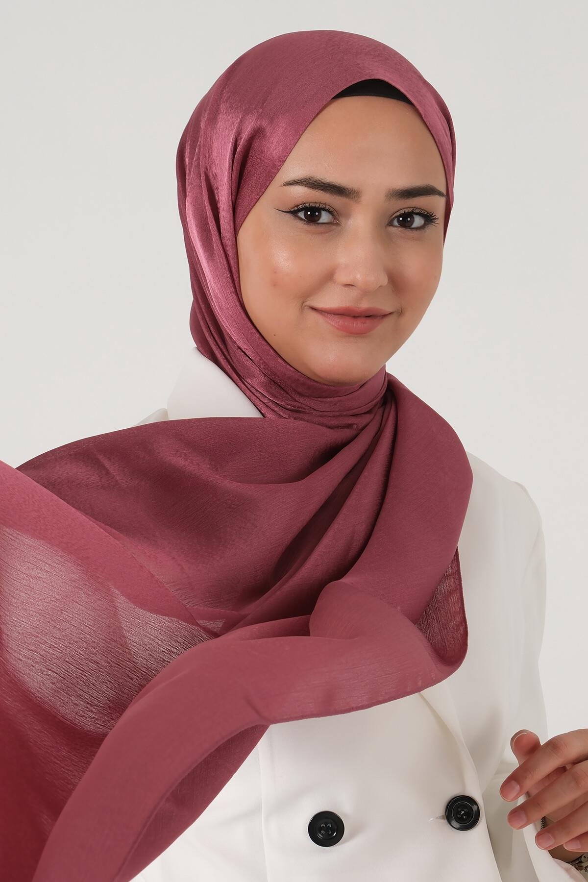 Harem Scarf Janjan Şal Koyu Leylak