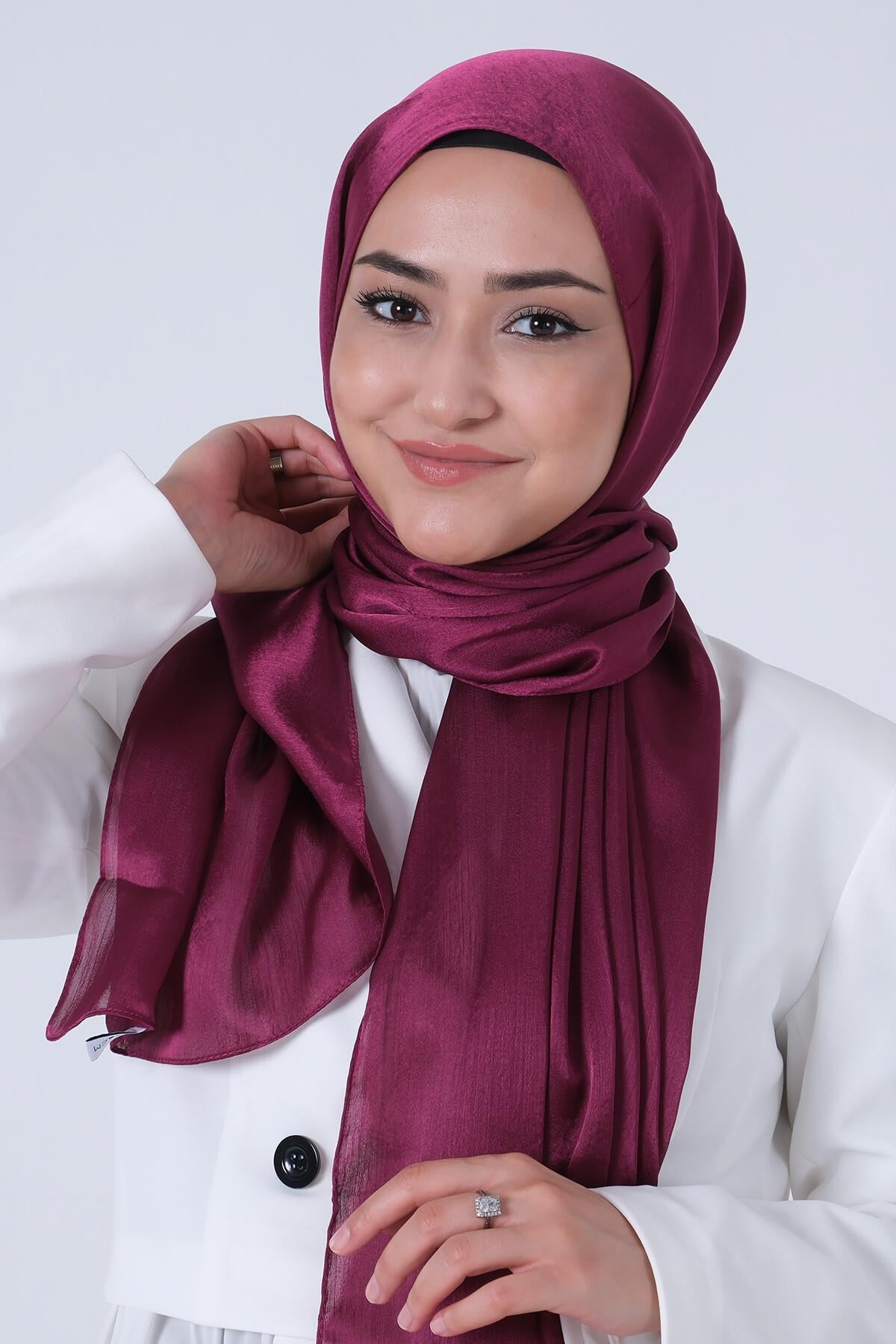 Harem Scarf Janjan Şal Mürdüm