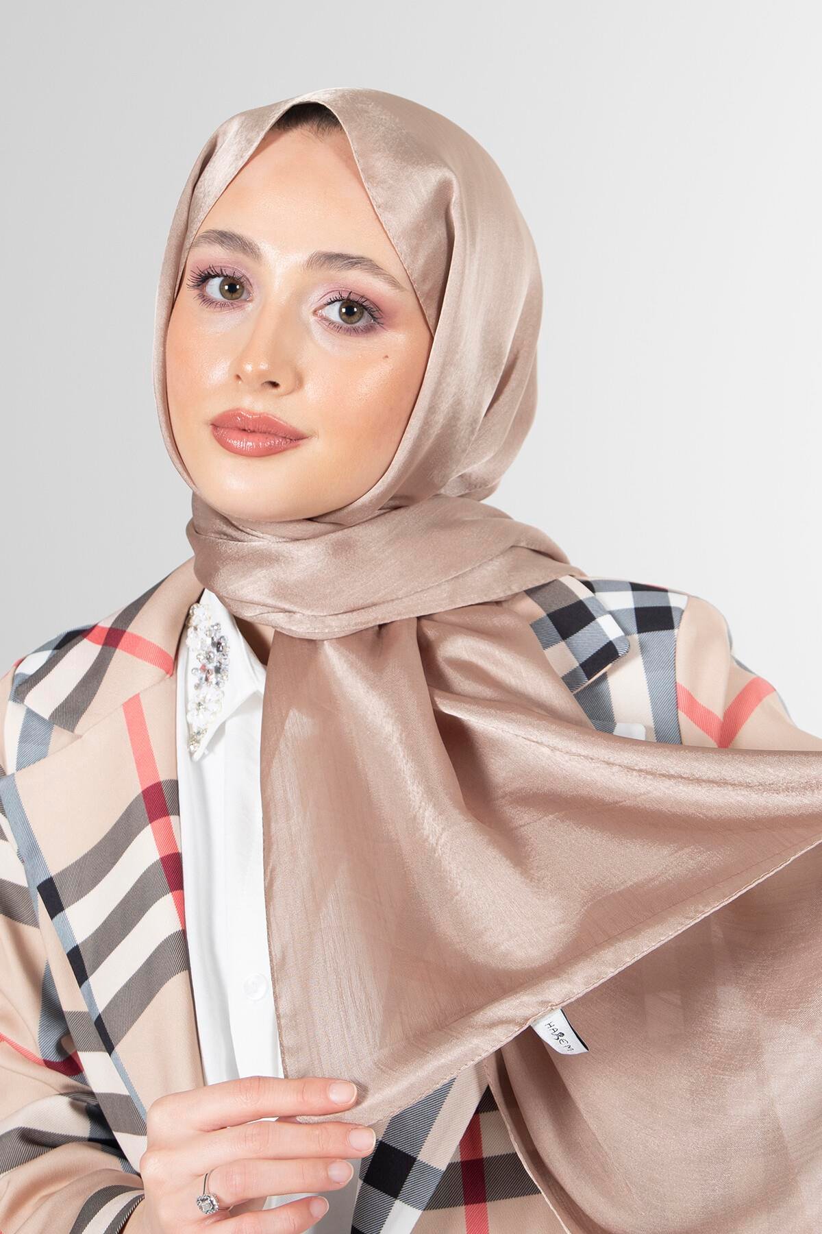 Harem Scarf Janjan Şal Sütlü Kahve