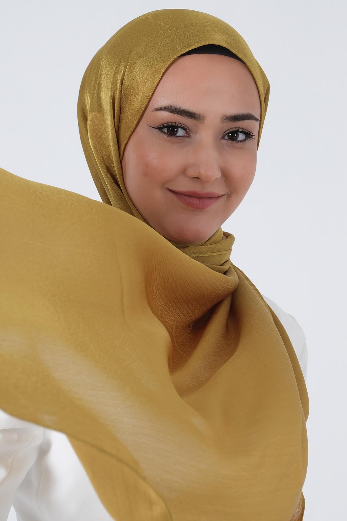 Harem Scarf Janjan Şal Yağ Yeşili