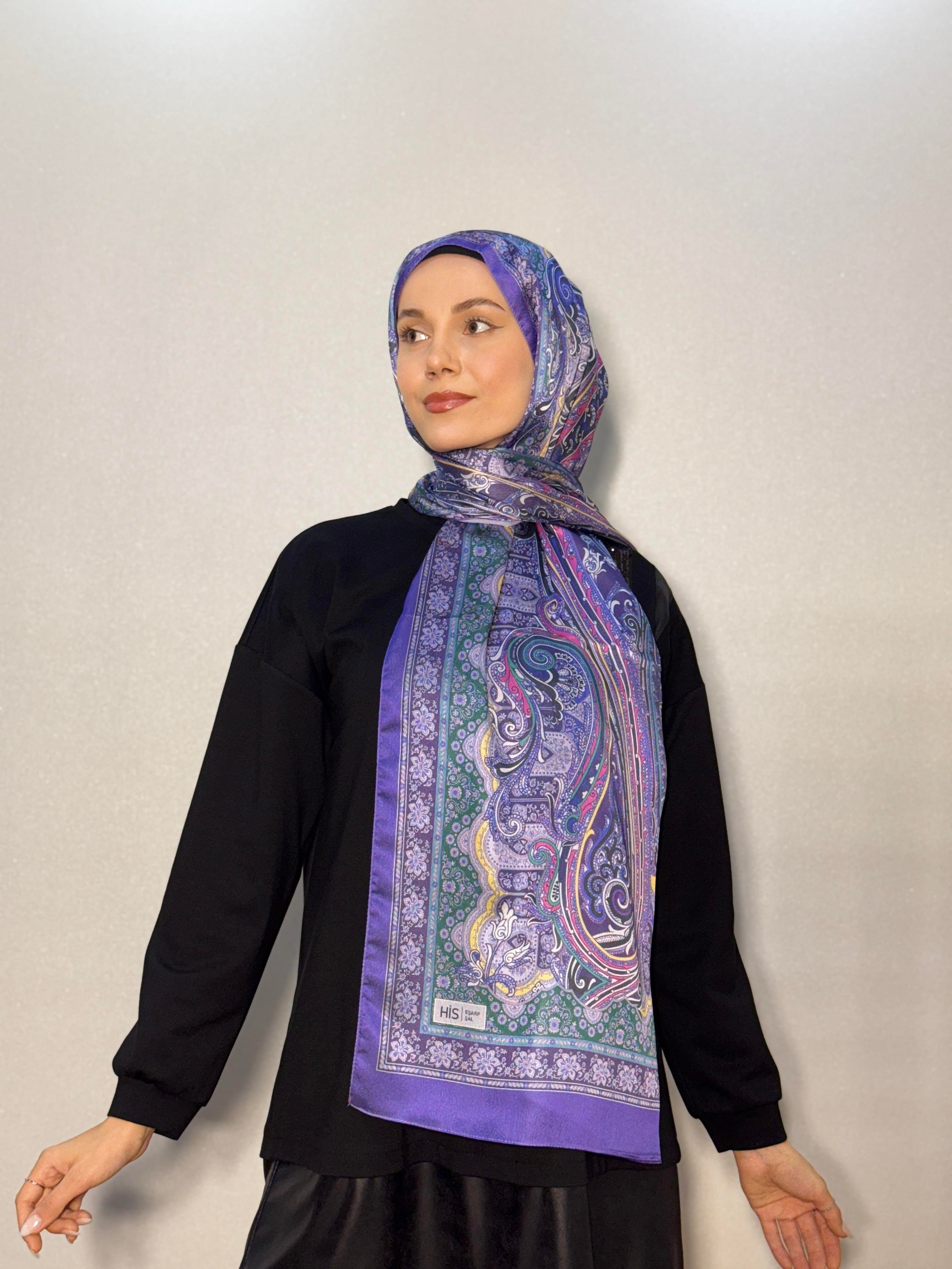 LOTUS ETRO DESEN VUAL İPEK ŞAL