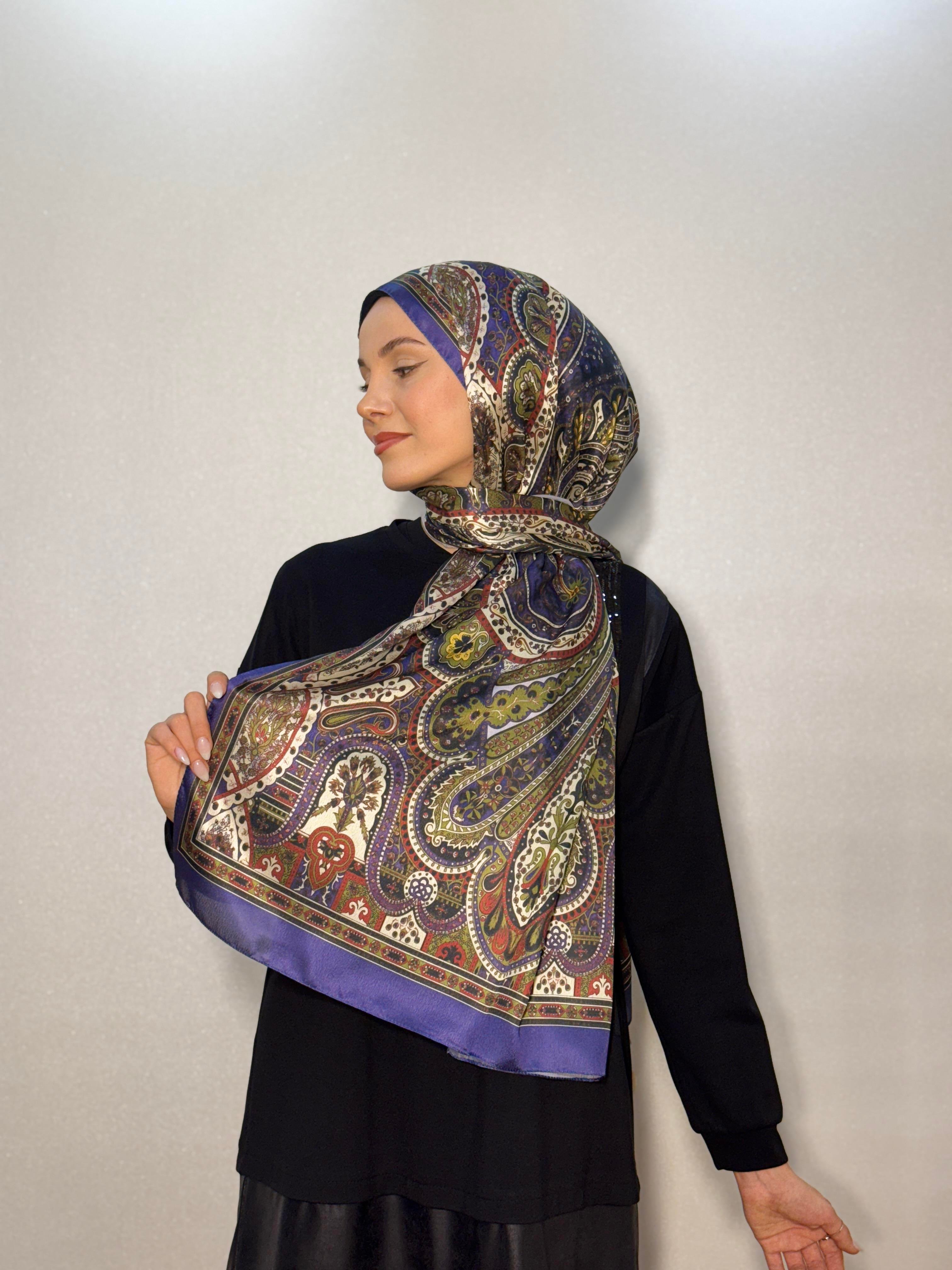 LOTUS ETRO DESEN VUAL İPEK ŞAL