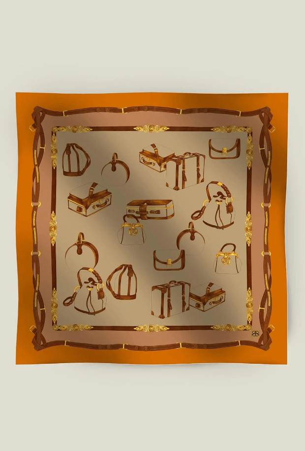 LUX TİVİL İPEK EŞARP CAMEL