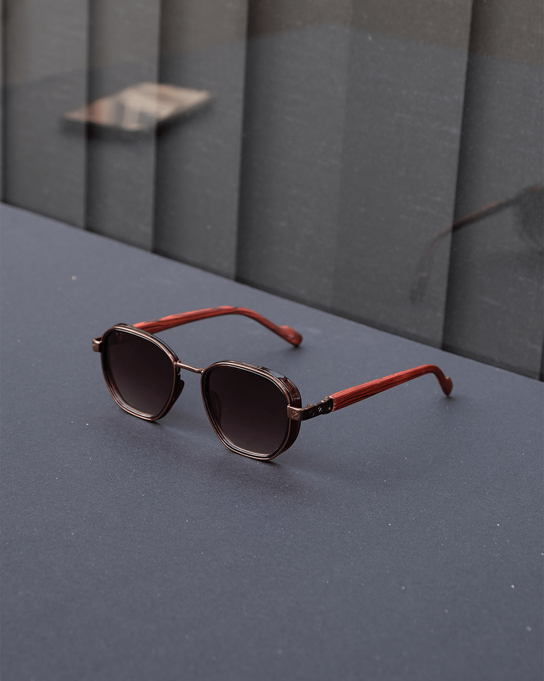 Rios Erkek Güneş Gözlüğü (Kırmızı-Kahve)