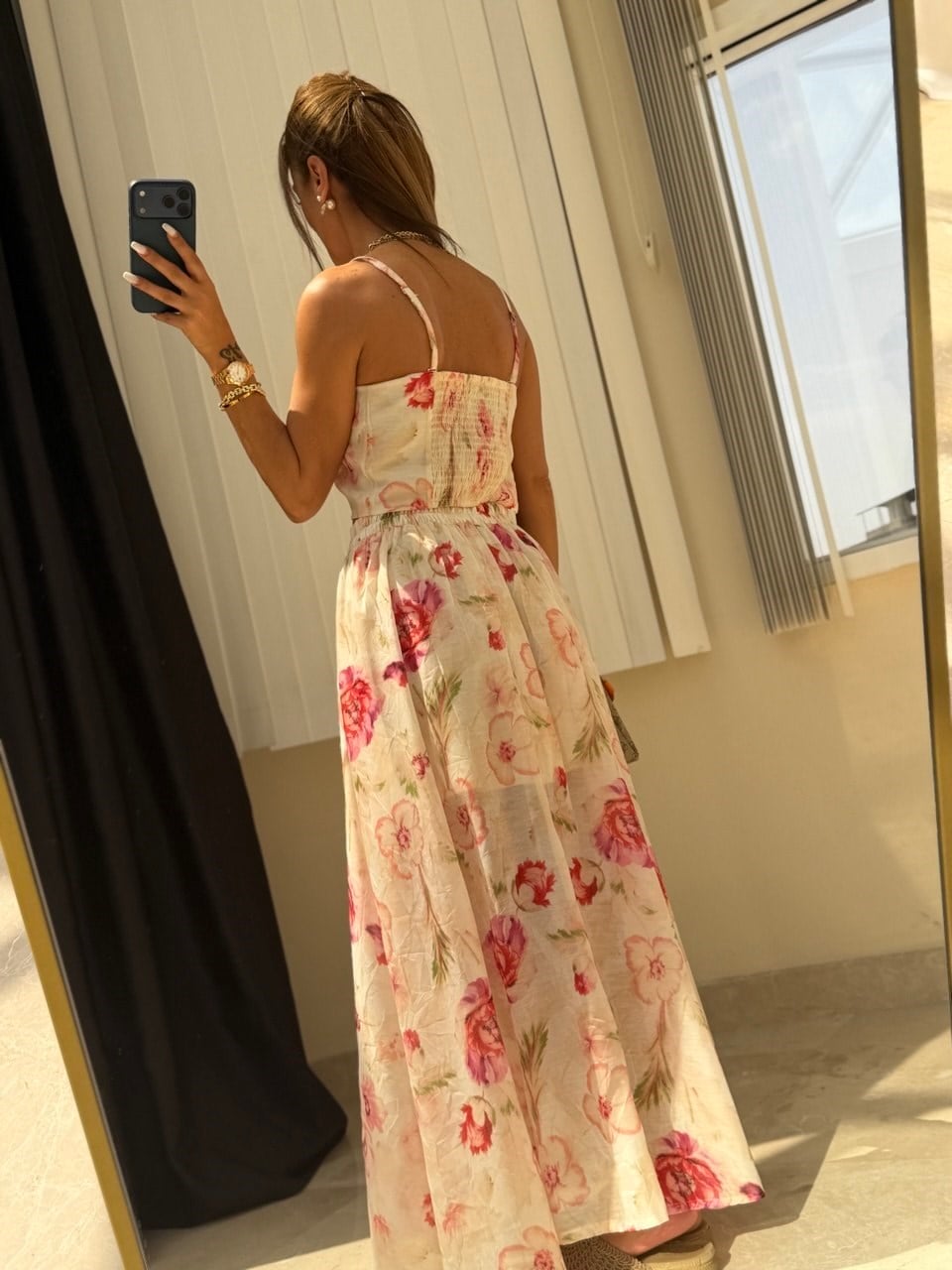 Croplu Etekli Takım Pembe