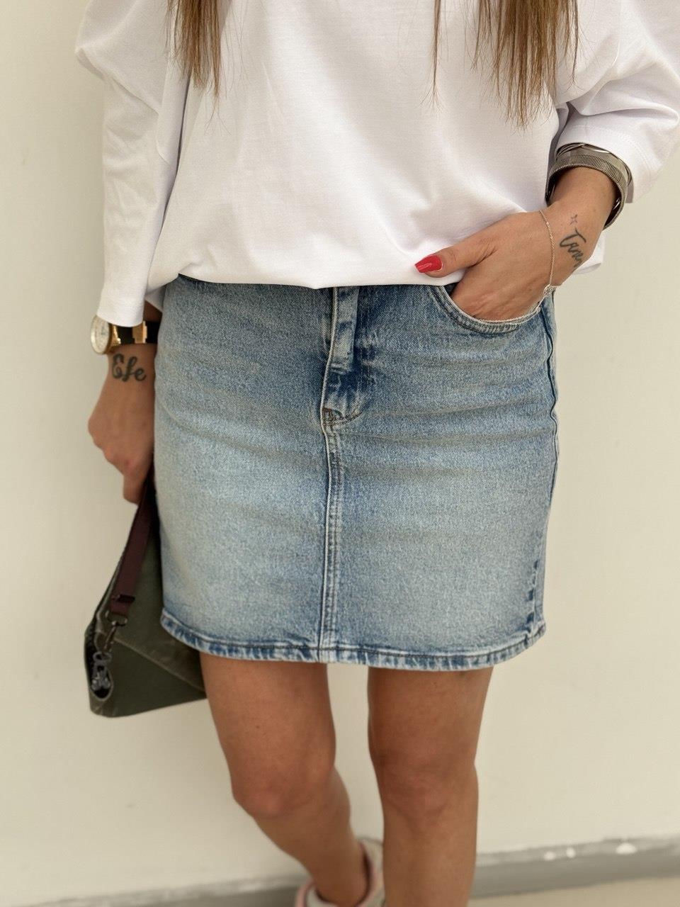 Denim Jean Etek Mavi 