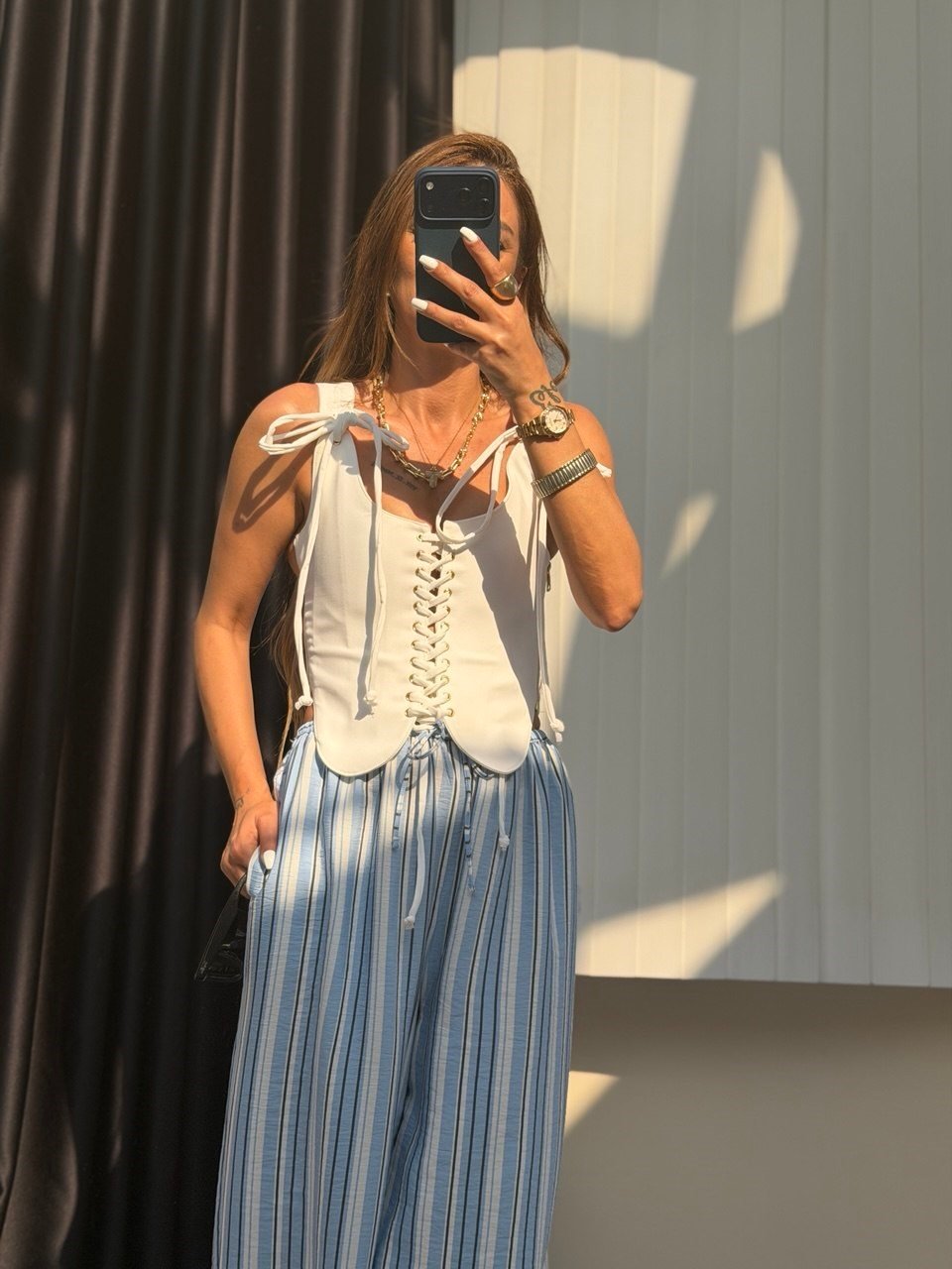 Kuşgözü Bagcık Detaylı Korse Ekru