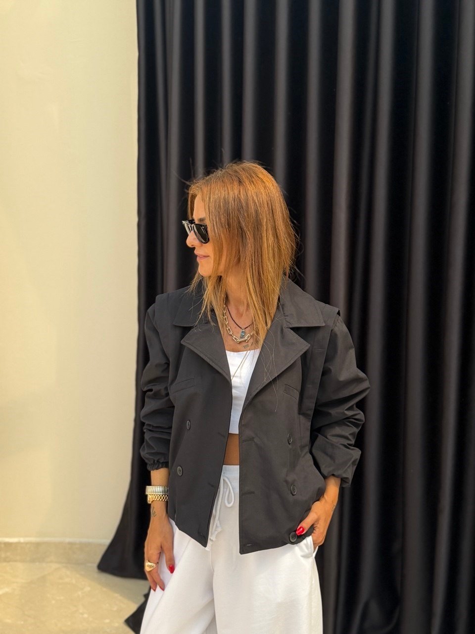 Marka Model Bomber Trenç Siyah