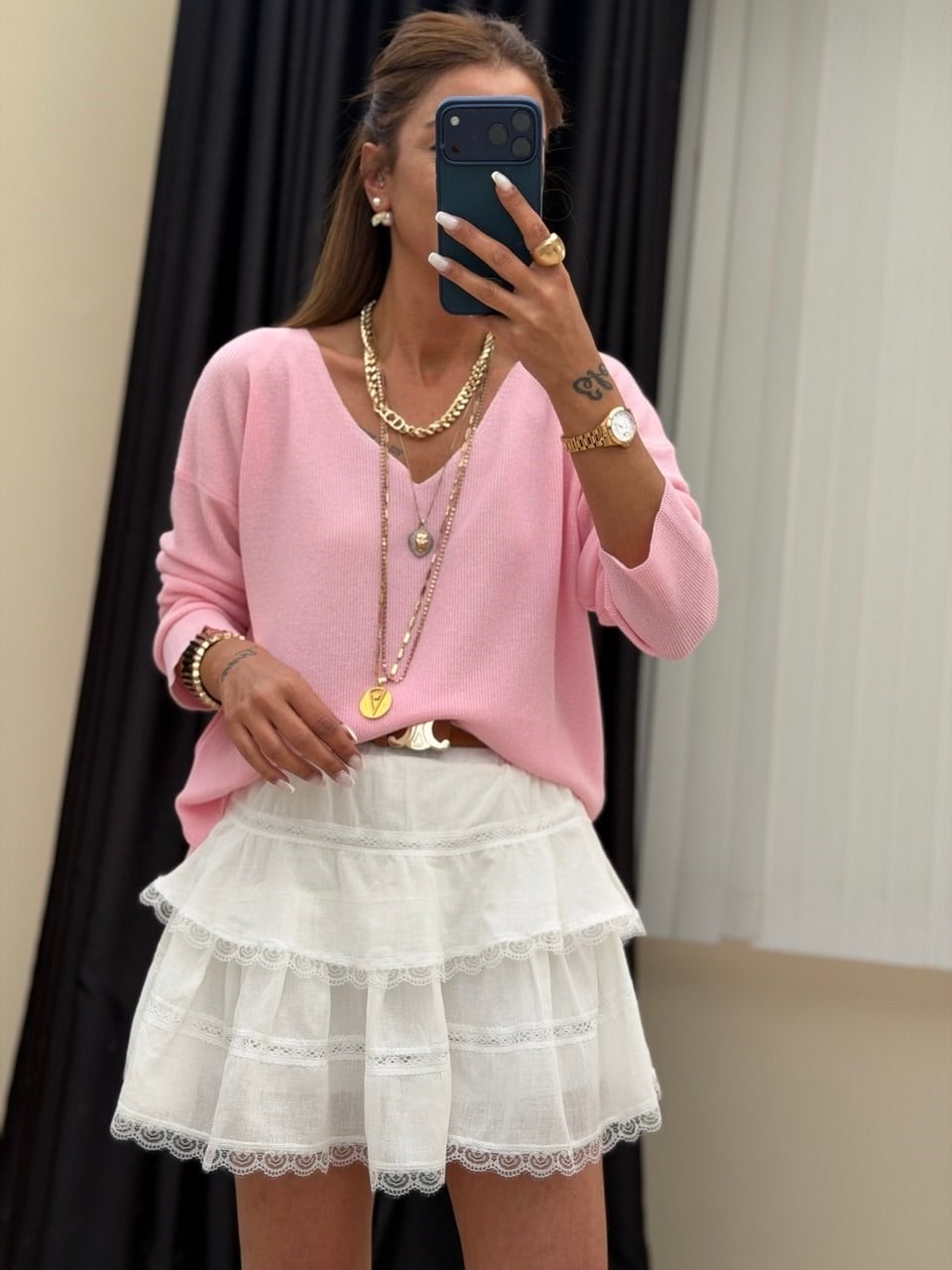 Merserize Triko Pembe