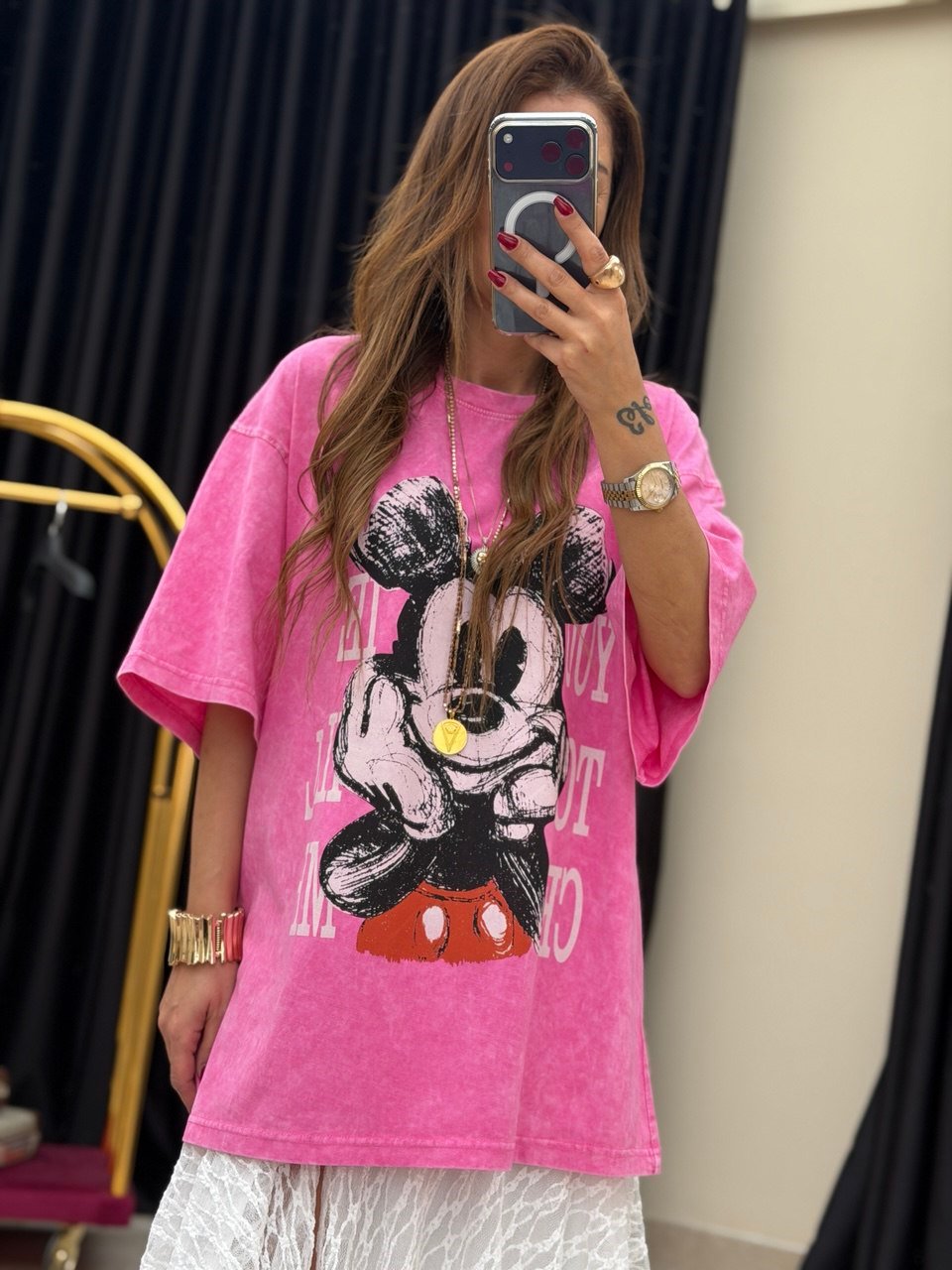Micky Tshirt Pembe
