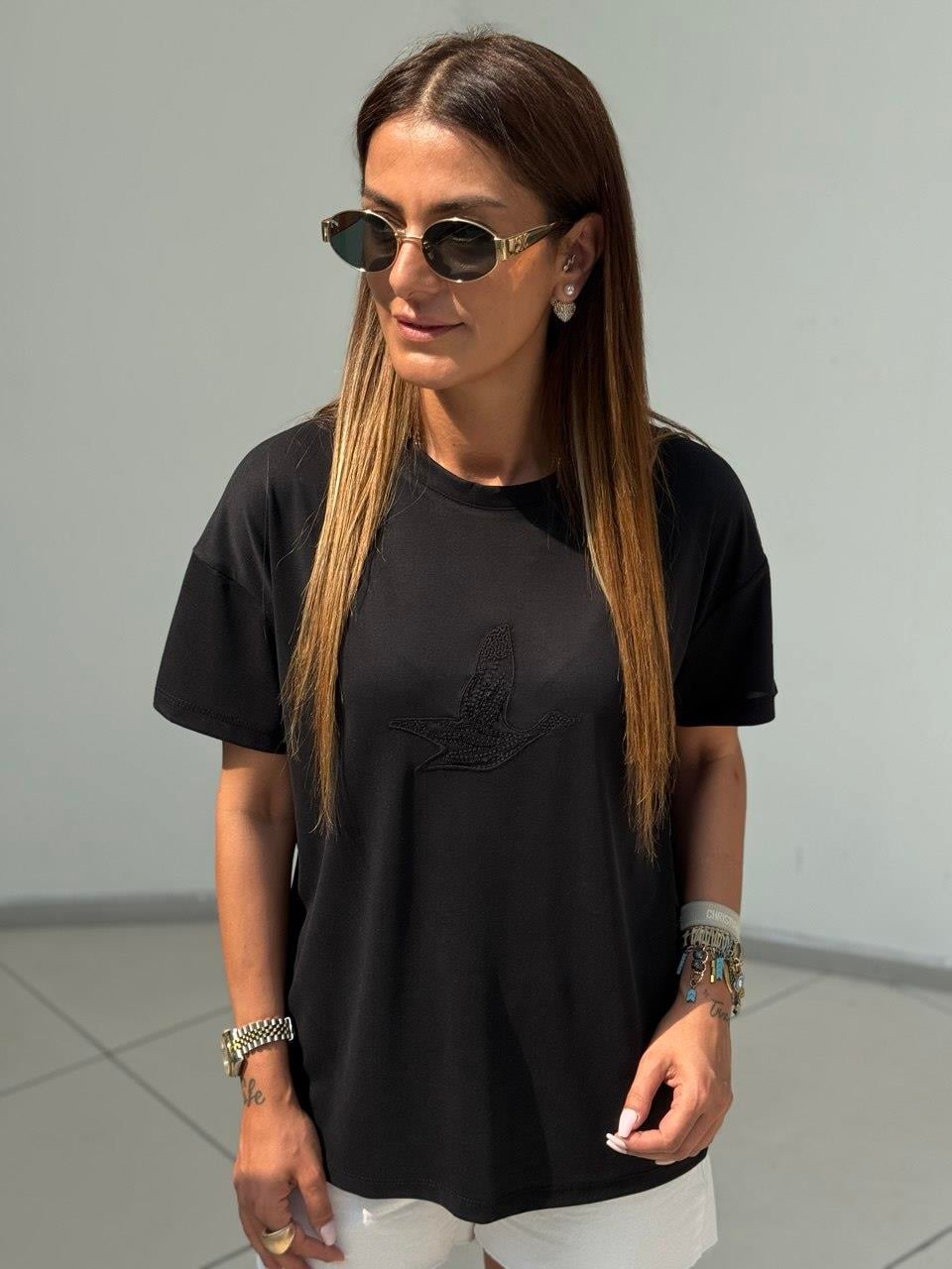 Orijinal Marka Modal Tshirt Siyah