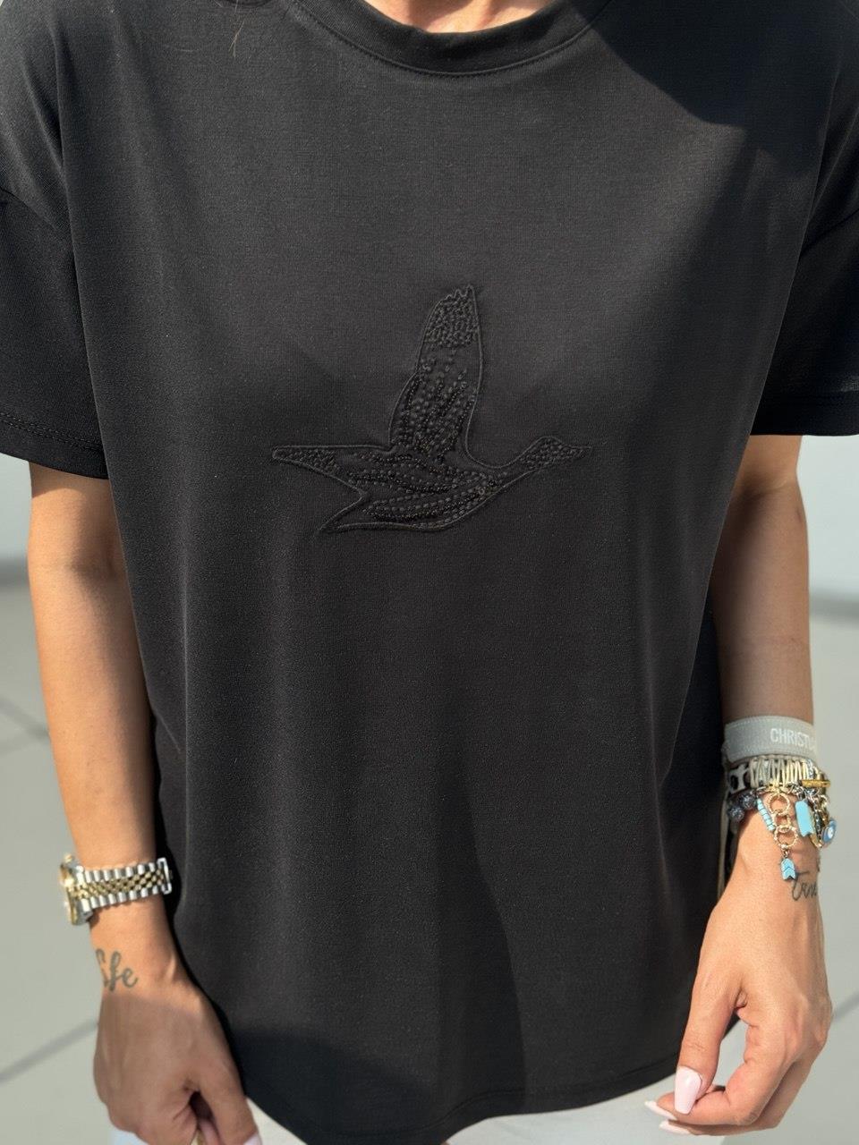 Orijinal Marka Modal Tshirt Siyah