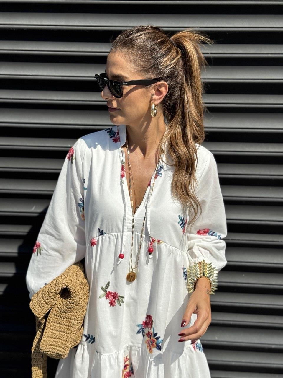 Şehirboy Nakışlı Elbise