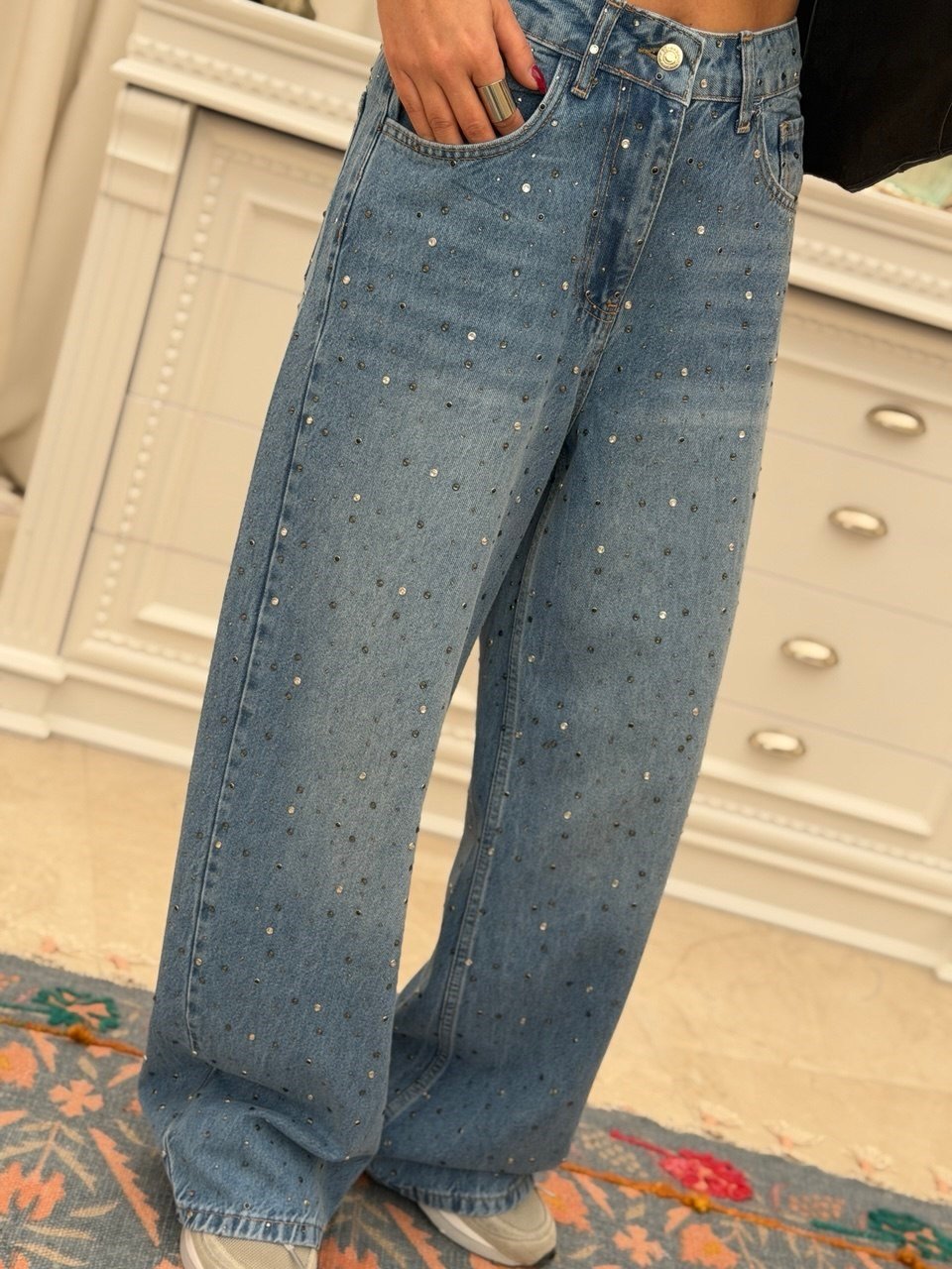 Taşlı Jean 