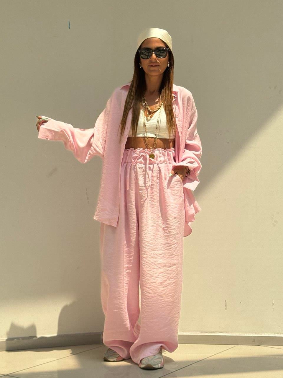Tencel Takım Pembe