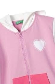 21273 BENETTON SWEATSHIRT 4/14 KIZ Pembe