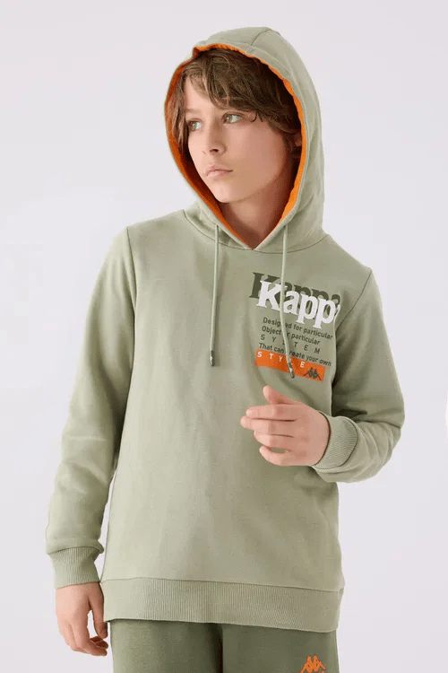 361W1IW KAPŞONU SWEAT 5/16 ERK KAPPA YEŞİL