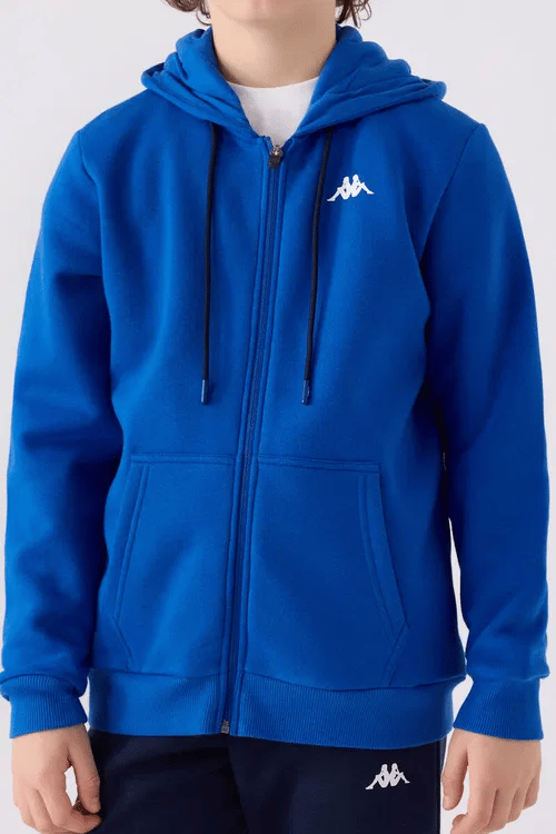 361W1LW FERMUARLI SWEAT 5/16 ERK KAPPA MAVİ