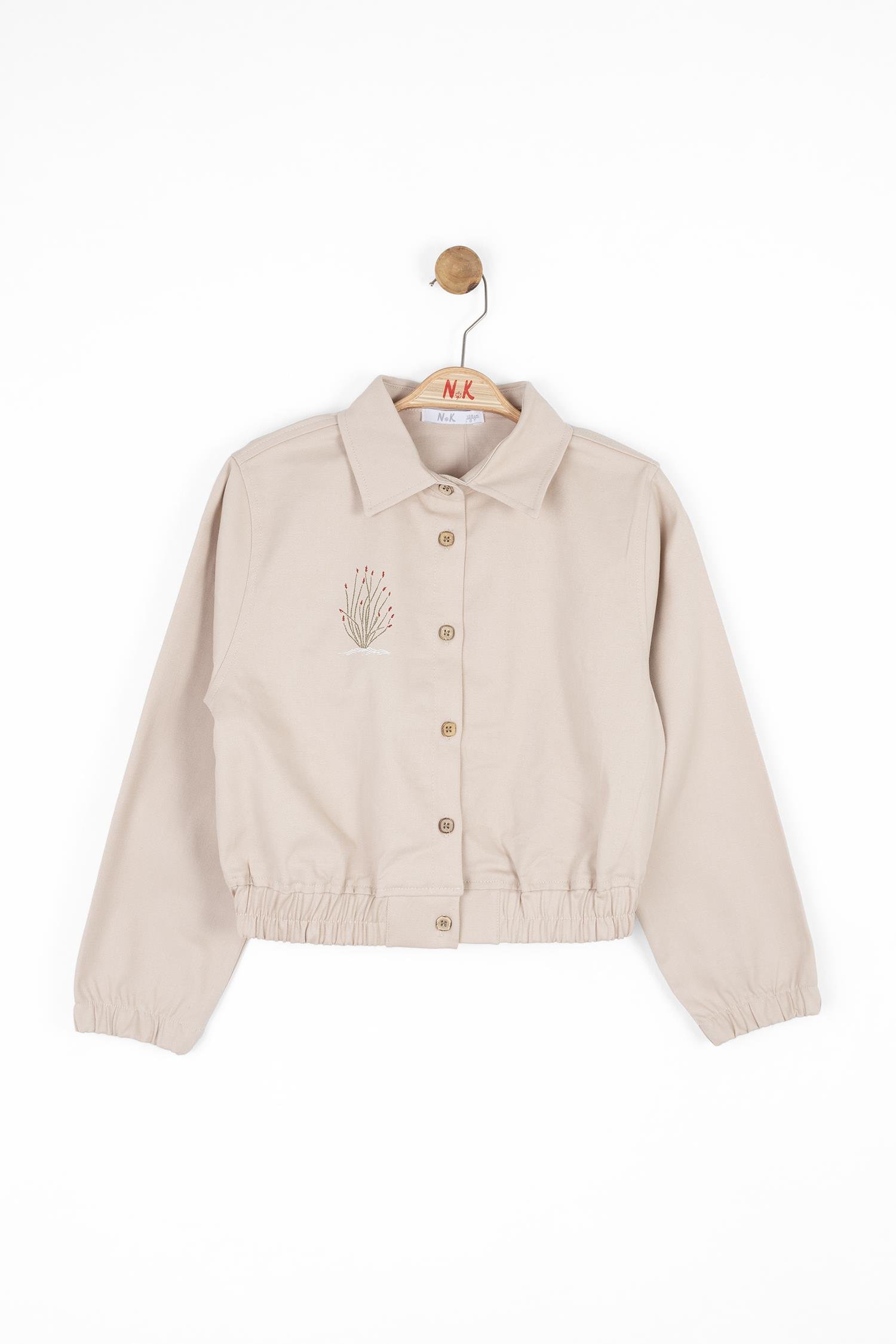 37324 ELOPE GÖMLEK 8/14 KIZ NK BEJ