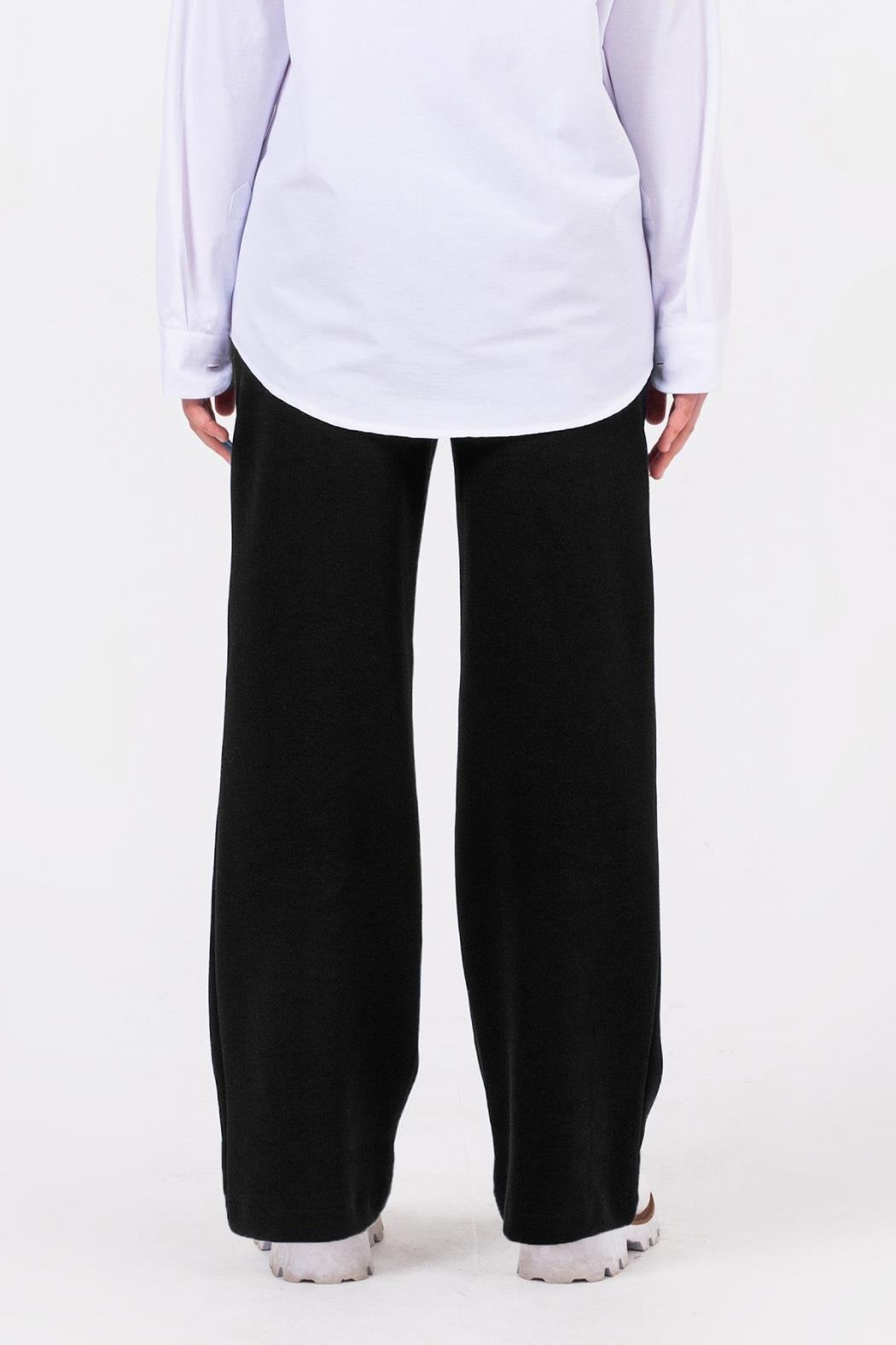 5867 DOKUMA PANTOLON 11/15 KIZ DMB SİYAH