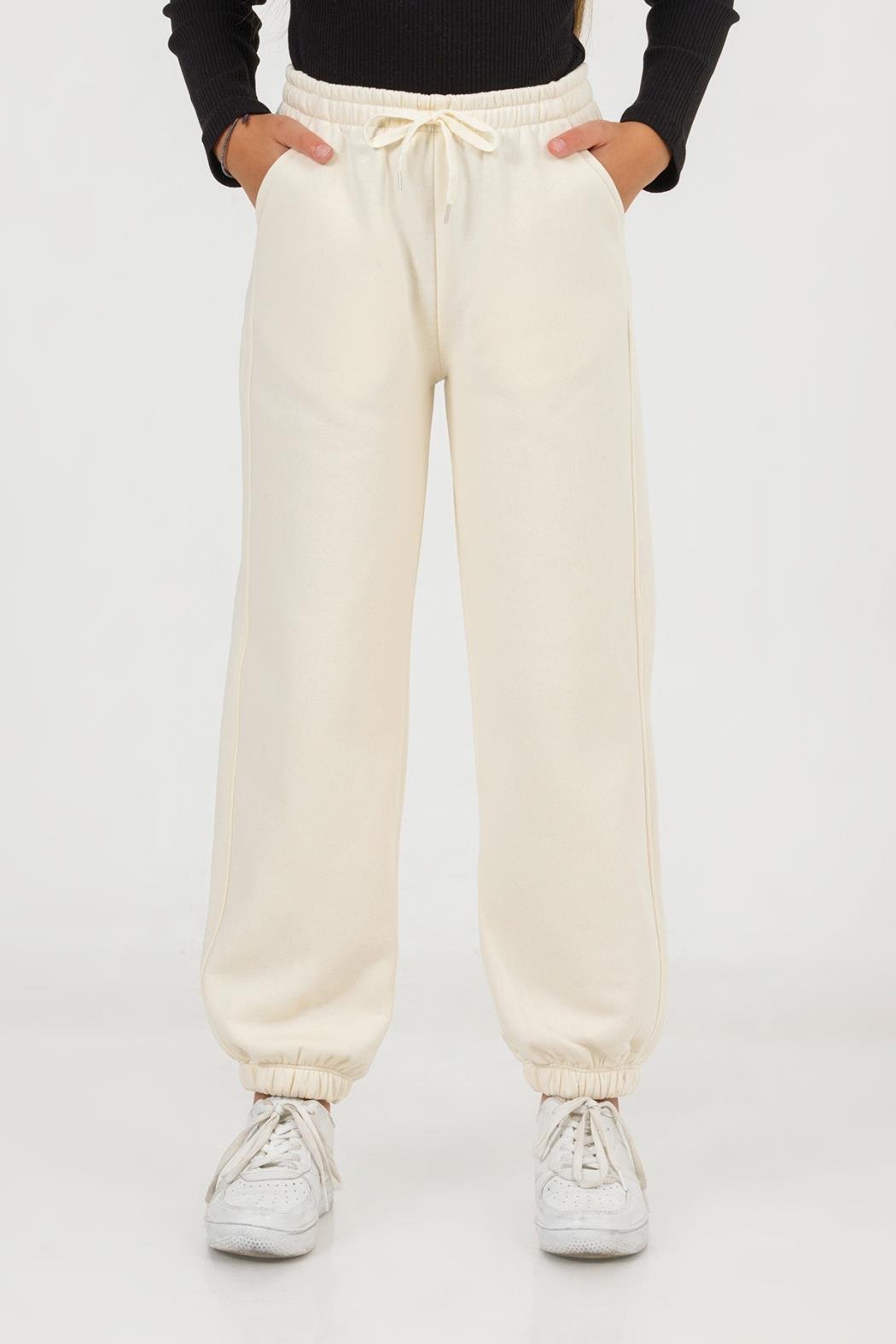 9034 EŞOFMAN ALTI 4/9 KIZ DMB BEJ