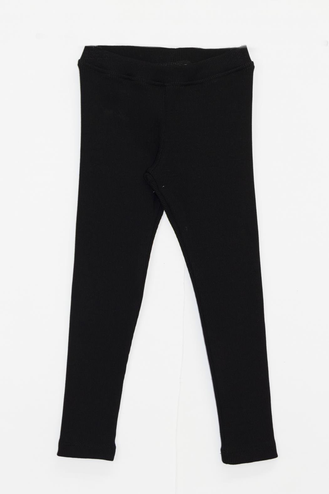 9235 FİTİLLİ TAYT 4/9 KIZ DMB SİYAH