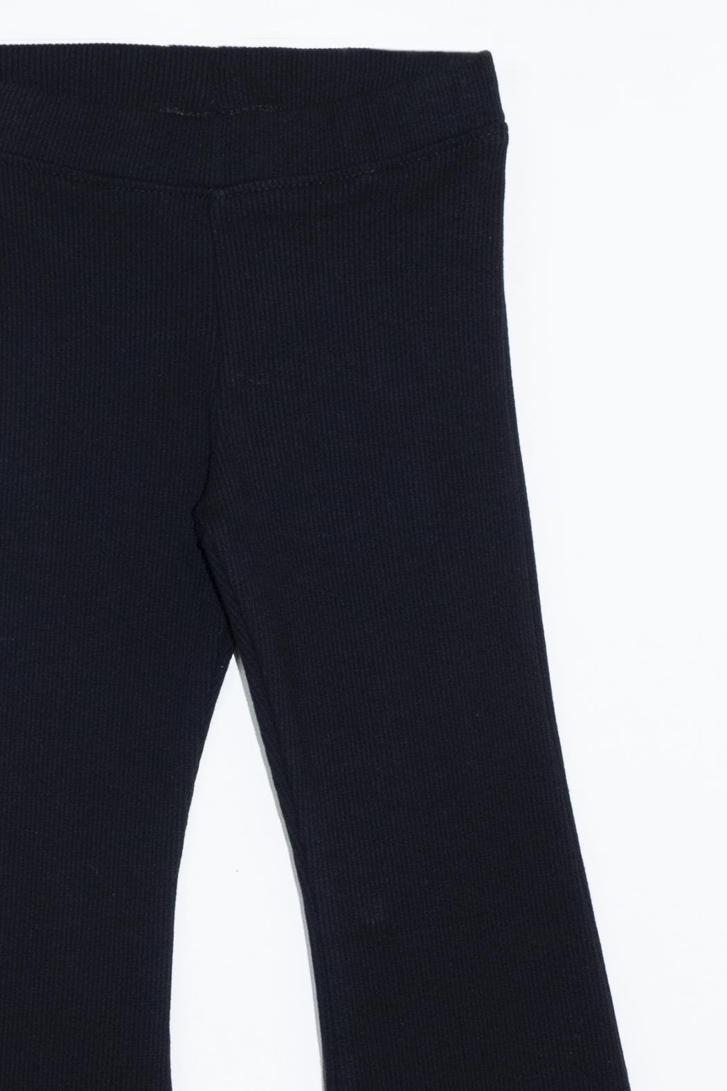 9804 İSPANYOL PAÇA TAYT 3/8 KIZ DMB SİYAH