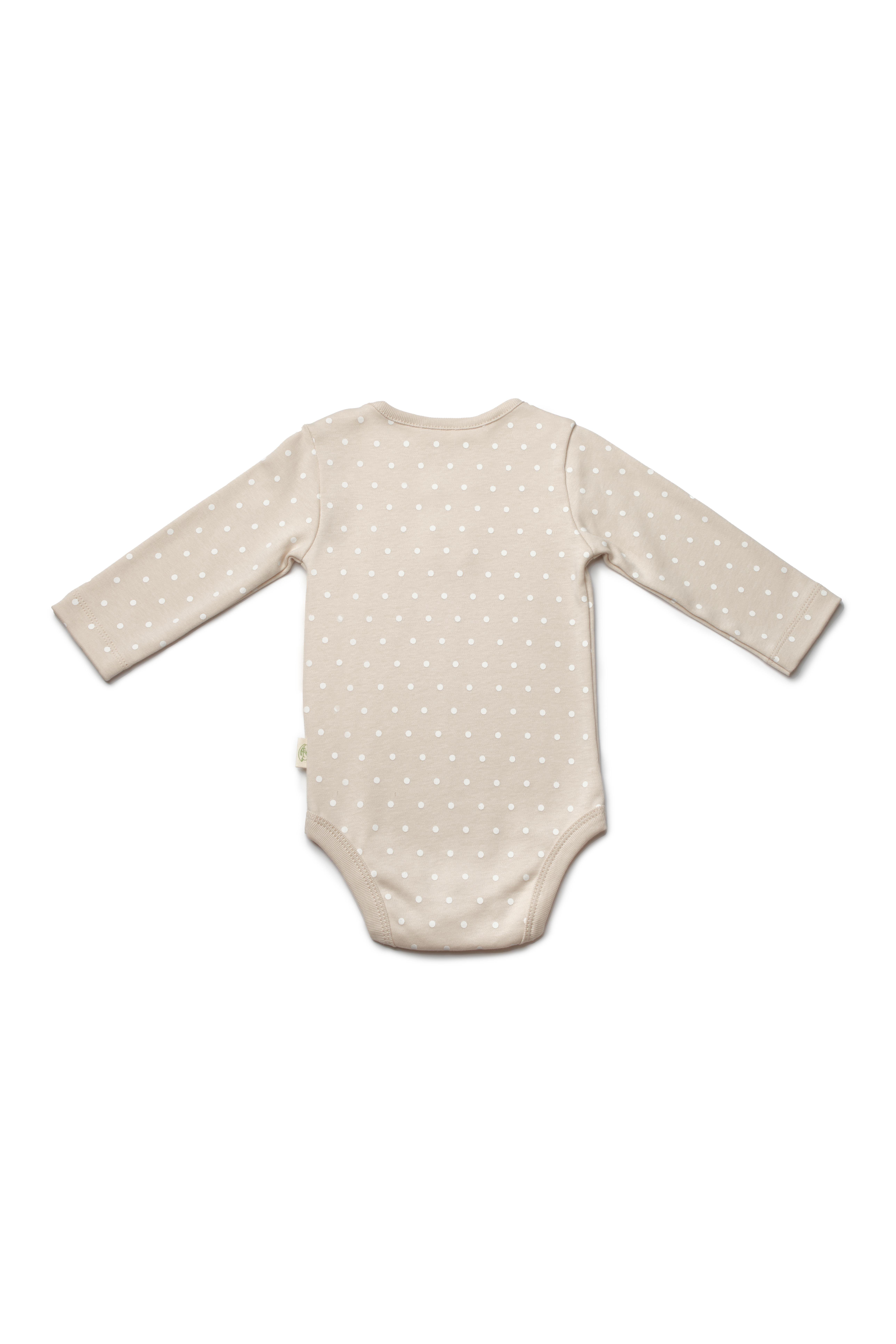 BabyCosy Bebek Çıtçıtlı 2'Li Uzun Kollu Badi 3-24 Ay Ekru