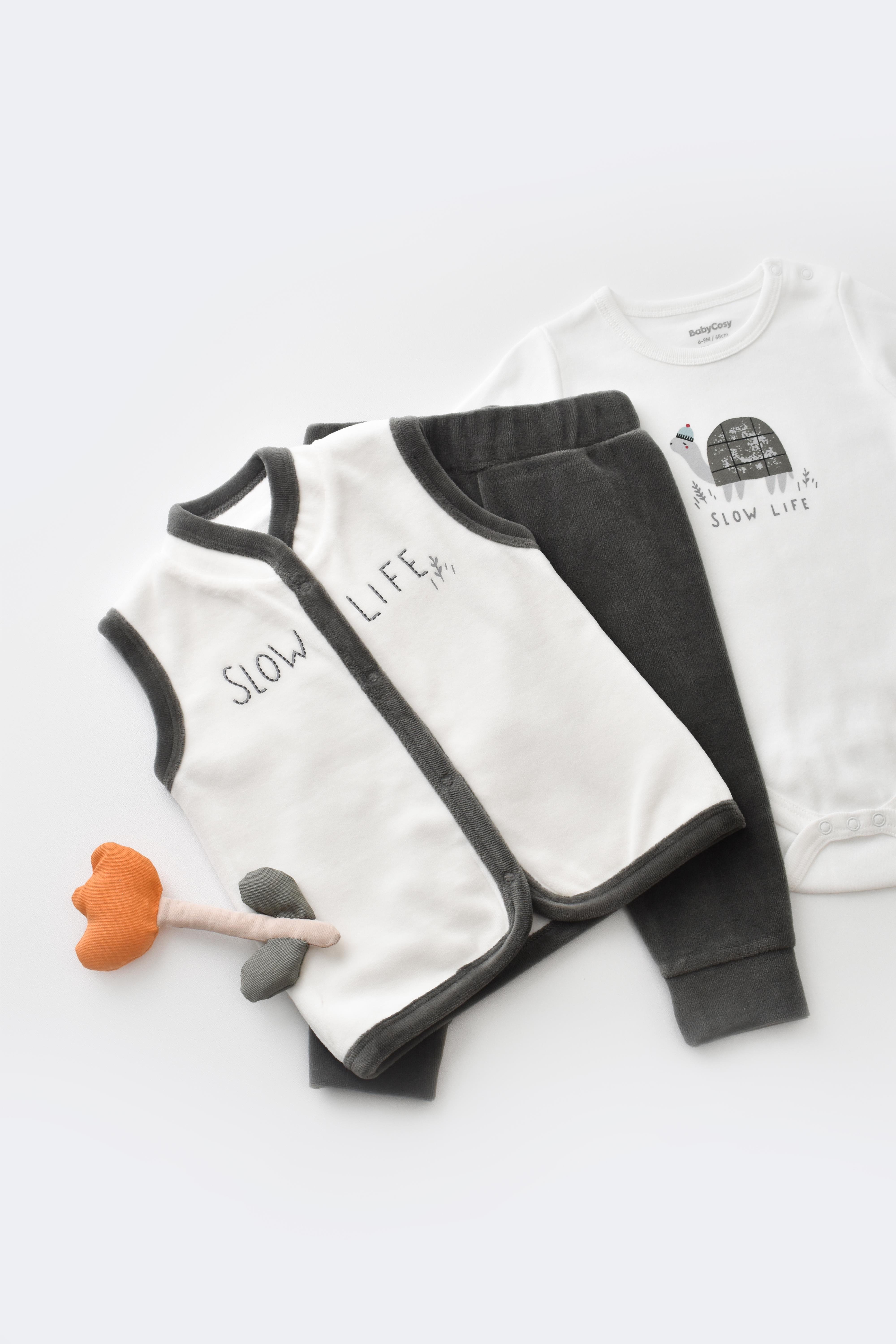 BabyCosy Erkek Bebek 3'lü Takım 3-24 Ay Antirasit