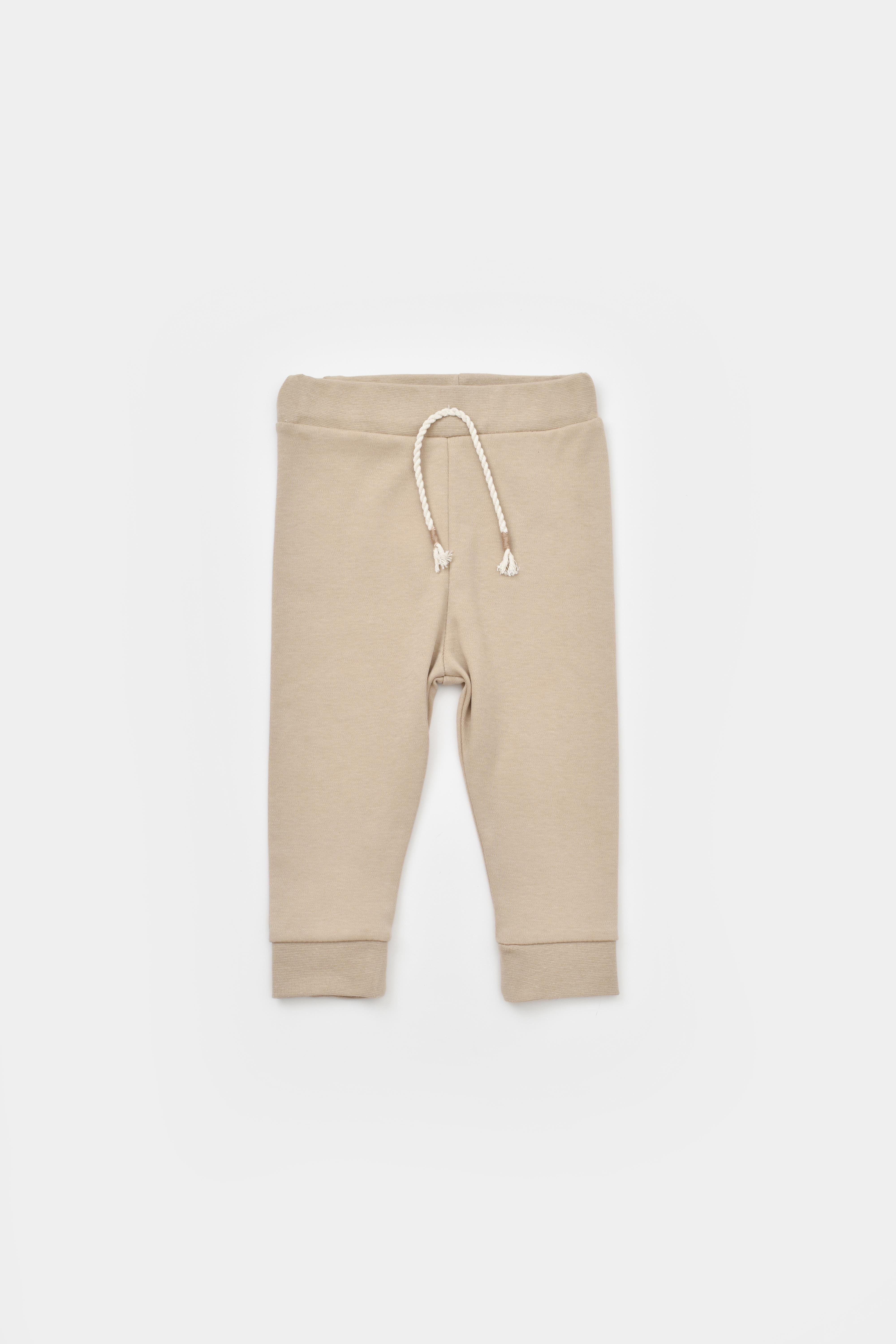 BabyCosy Erkek Bebek Baskılı Takım 3-24 Ay Ekru