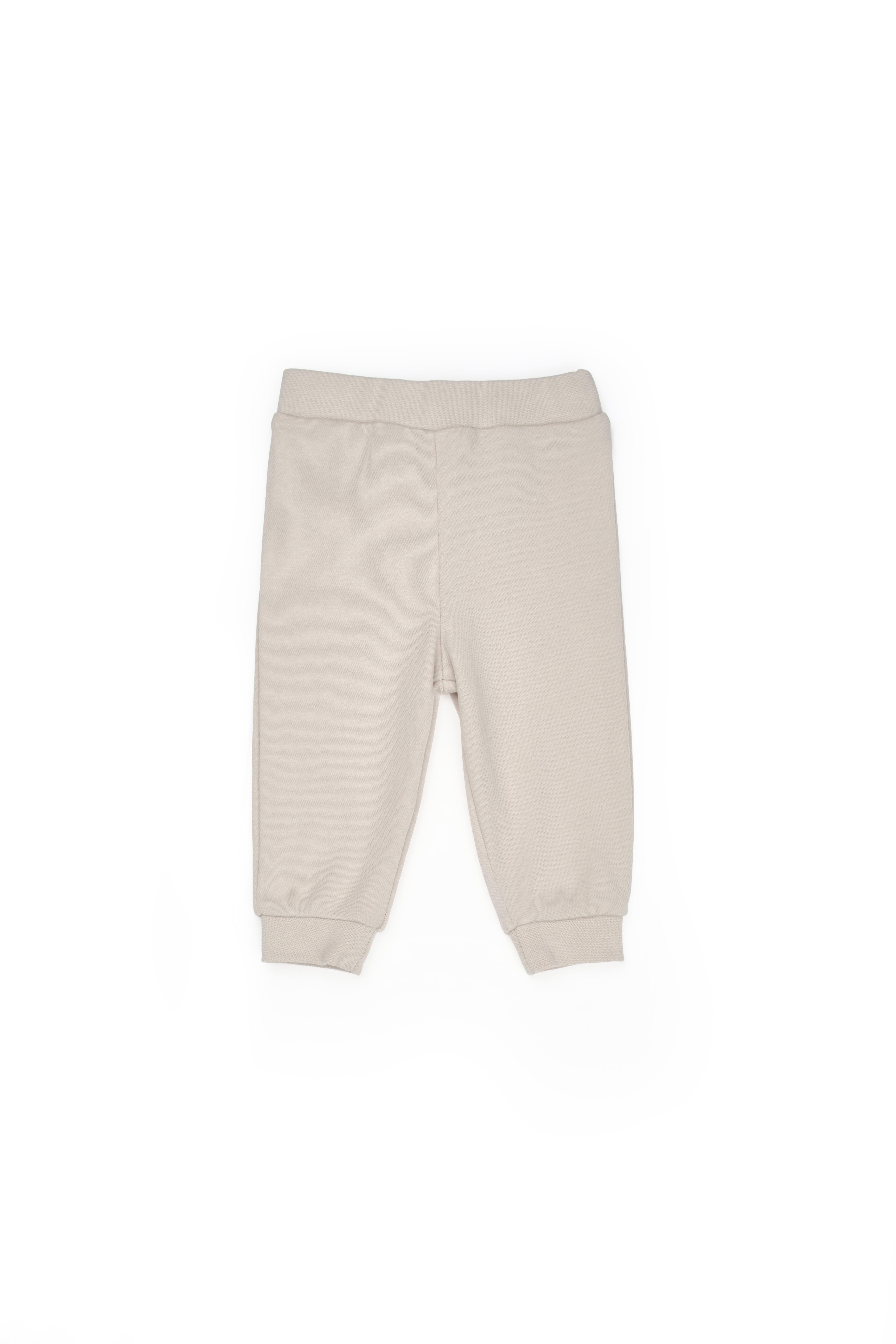 BabyCosy Erkek Bebek Baskılı Takım 3-24 Ay Krem