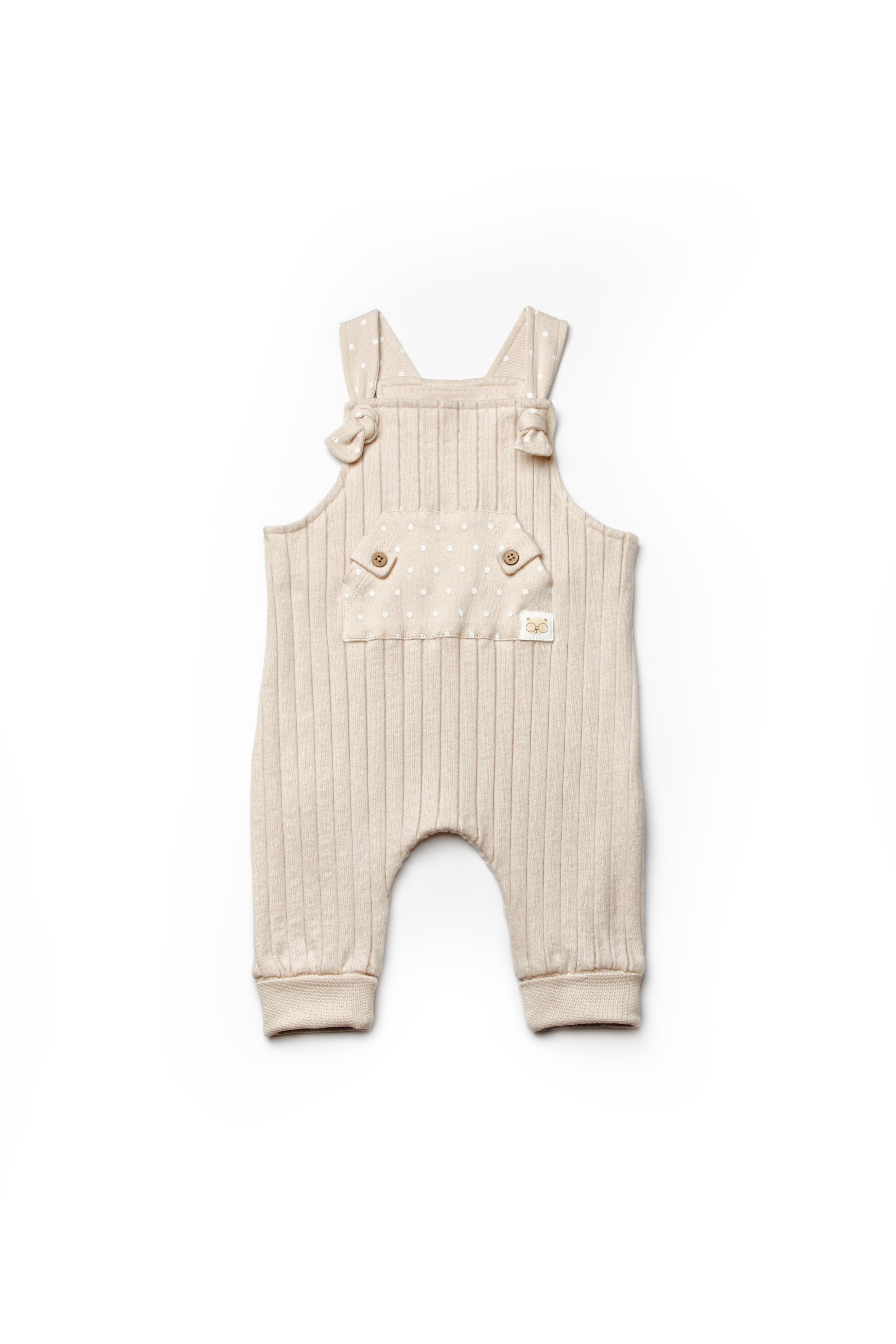BabyCosy Erkek Bebek Salopet Tulum 3-24 Ay TAŞ
