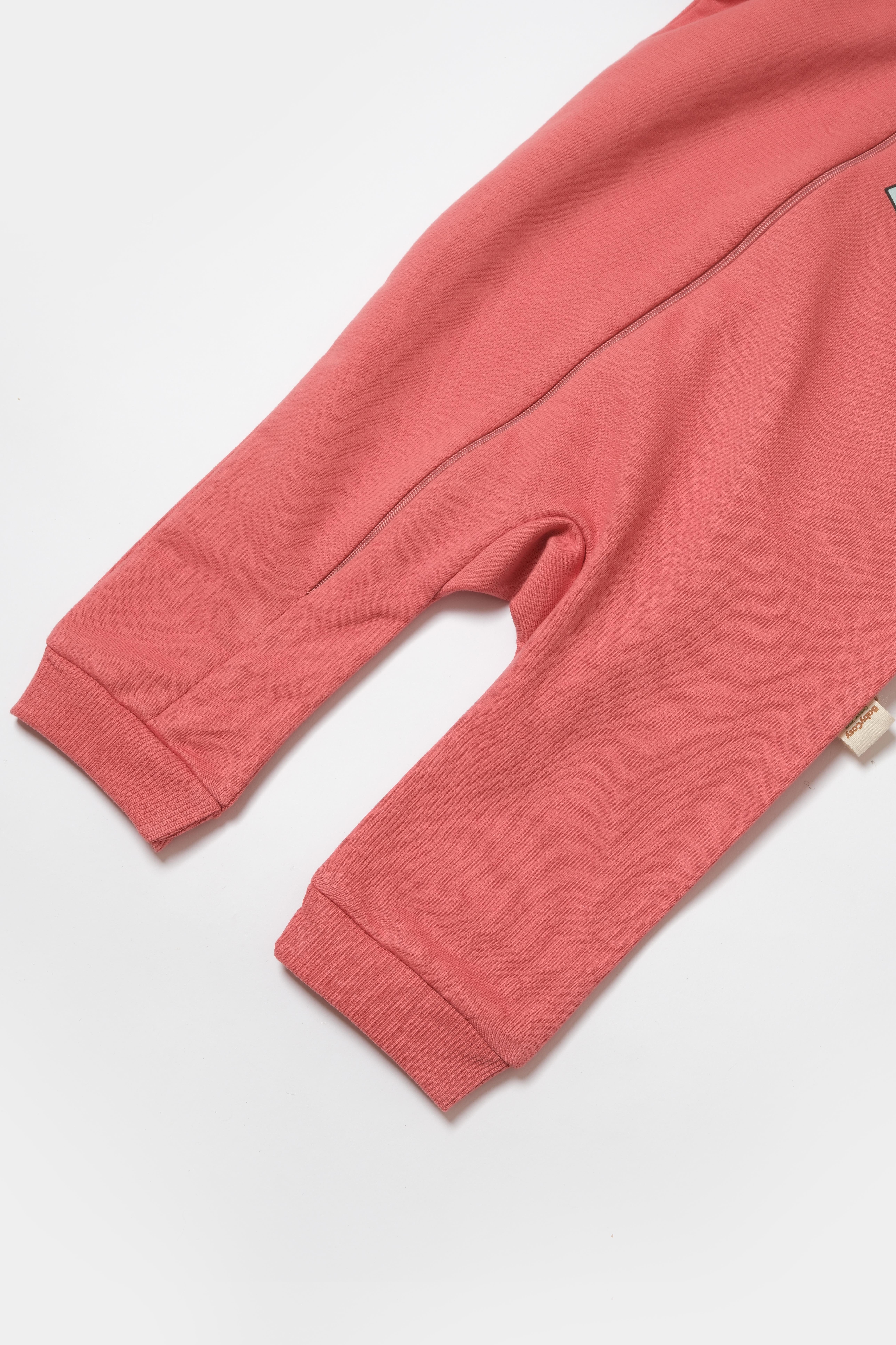 BabyCosy Kız Bebek Ayaksız Fermuarlı Tulum  3-24 Ay G.Kurusu