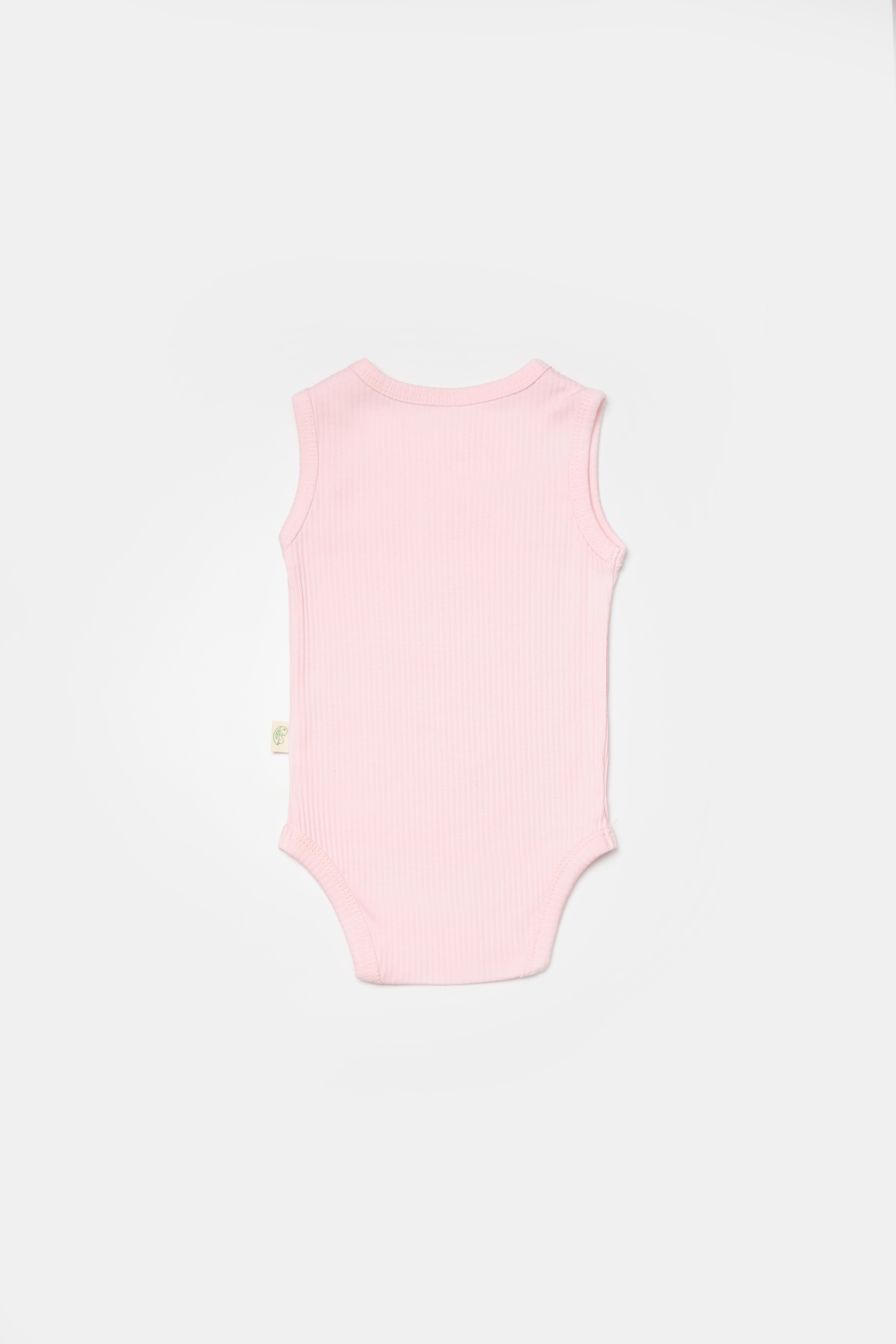 BabyCosy Kız Bebek Çıtçıtlı 2'Li Atlet Badi 3-24 Ay Pembe