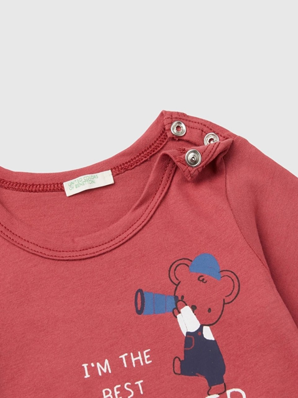 Benetton Erkek Bebek Gizli Çıtçıtlı Sweatshirt 1-18Ay TARÇIN