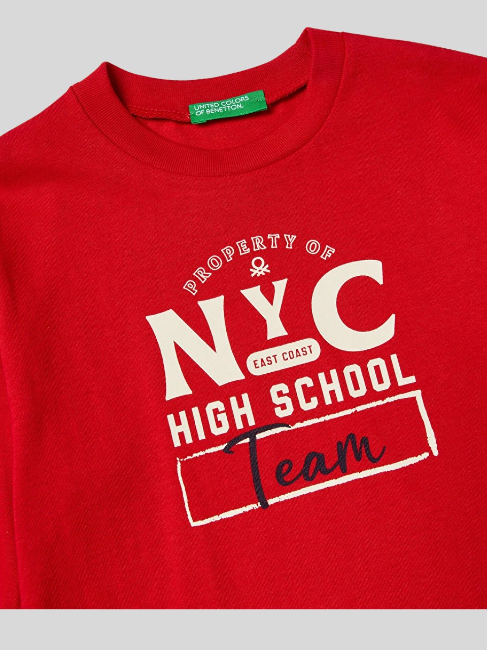 Benetton Erkek Çocuk Baskılı Sweatshirt 1-6 Yaş Kırmızı