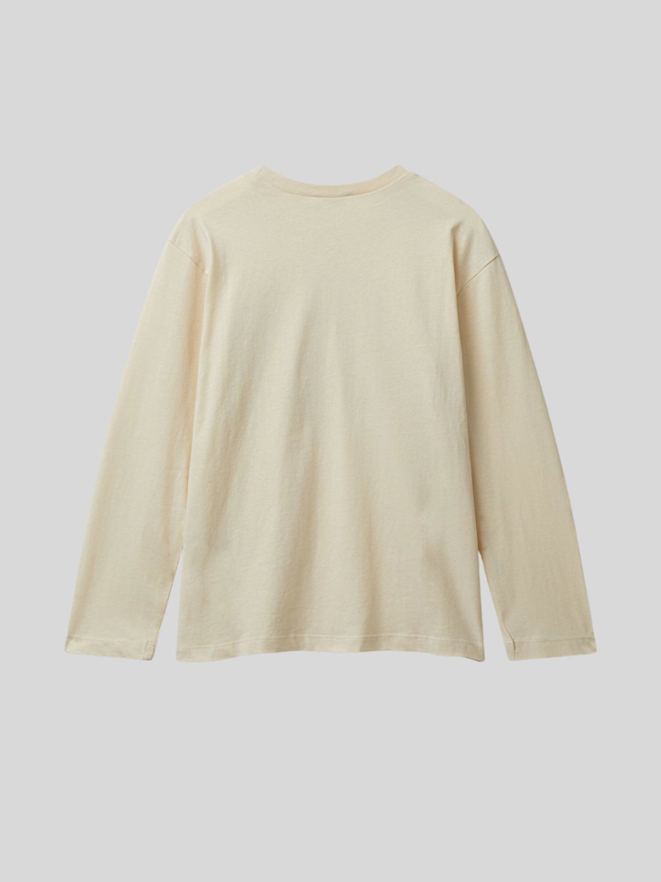 Benetton Erkek Çocuk Baskılı Sweatshirt 6-14 Yaş Krem