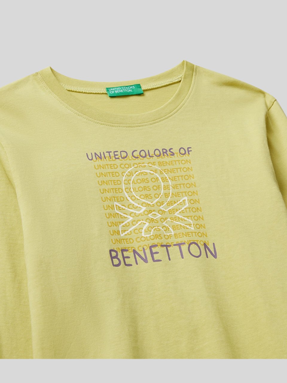 Benetton Erkek Çocuk Baskılı Sweatshirt 1-6 Yaş HARDAL