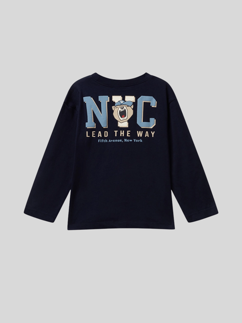 Benetton Erkek Çocuk Baskılı Sweatshirt 1-6 Yaş Lacivert