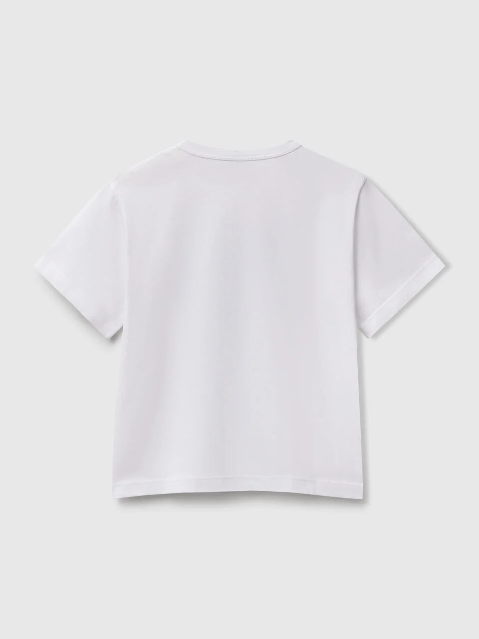 Benetton Erkek Çocuk Baskılı Tshirt 1-6 Yaş Beyaz