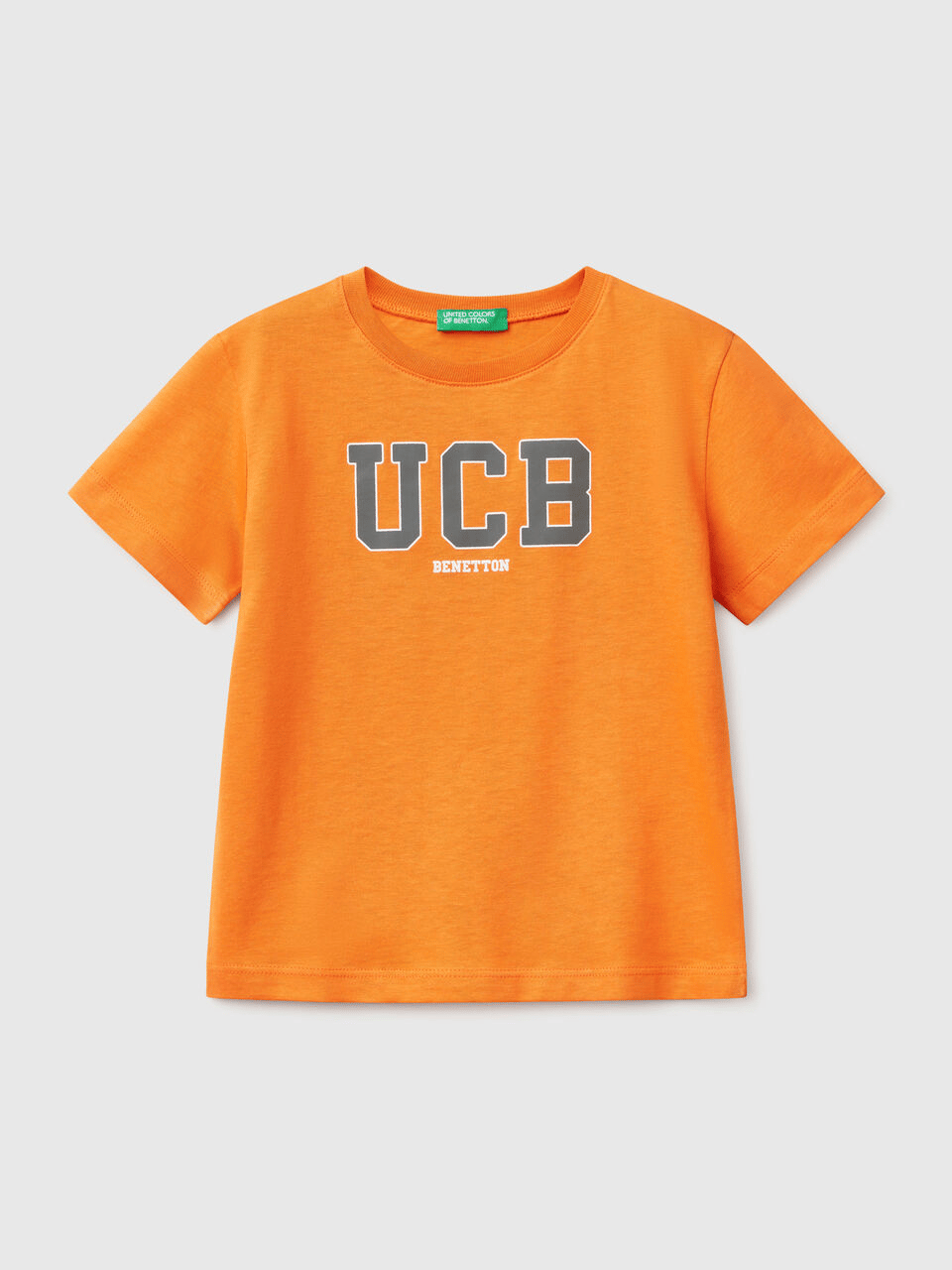 Benetton Erkek Çocuk Baskılı Tshirt 1-6 Yaş Turuncu