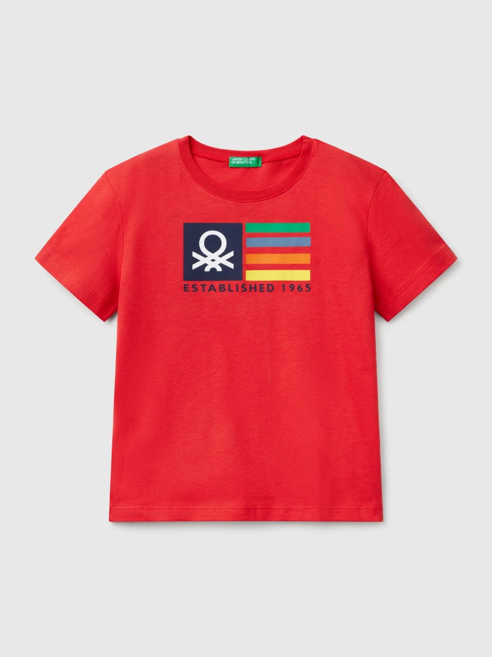 Benetton Erkek Çocuk Baskılı Tshirt 1-6 Yaş Kırmızı