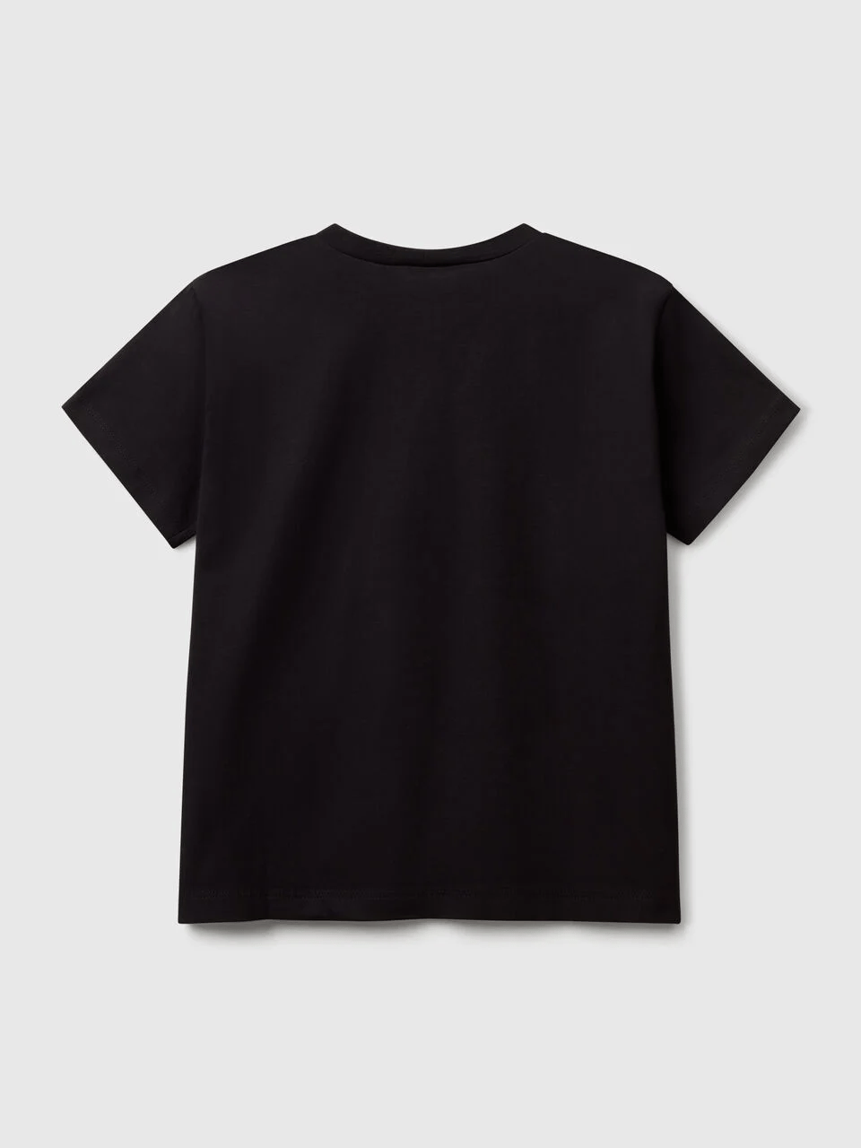 Benetton Erkek Çocuk Baskılı Tshirt 6-14 Yaş Siyah