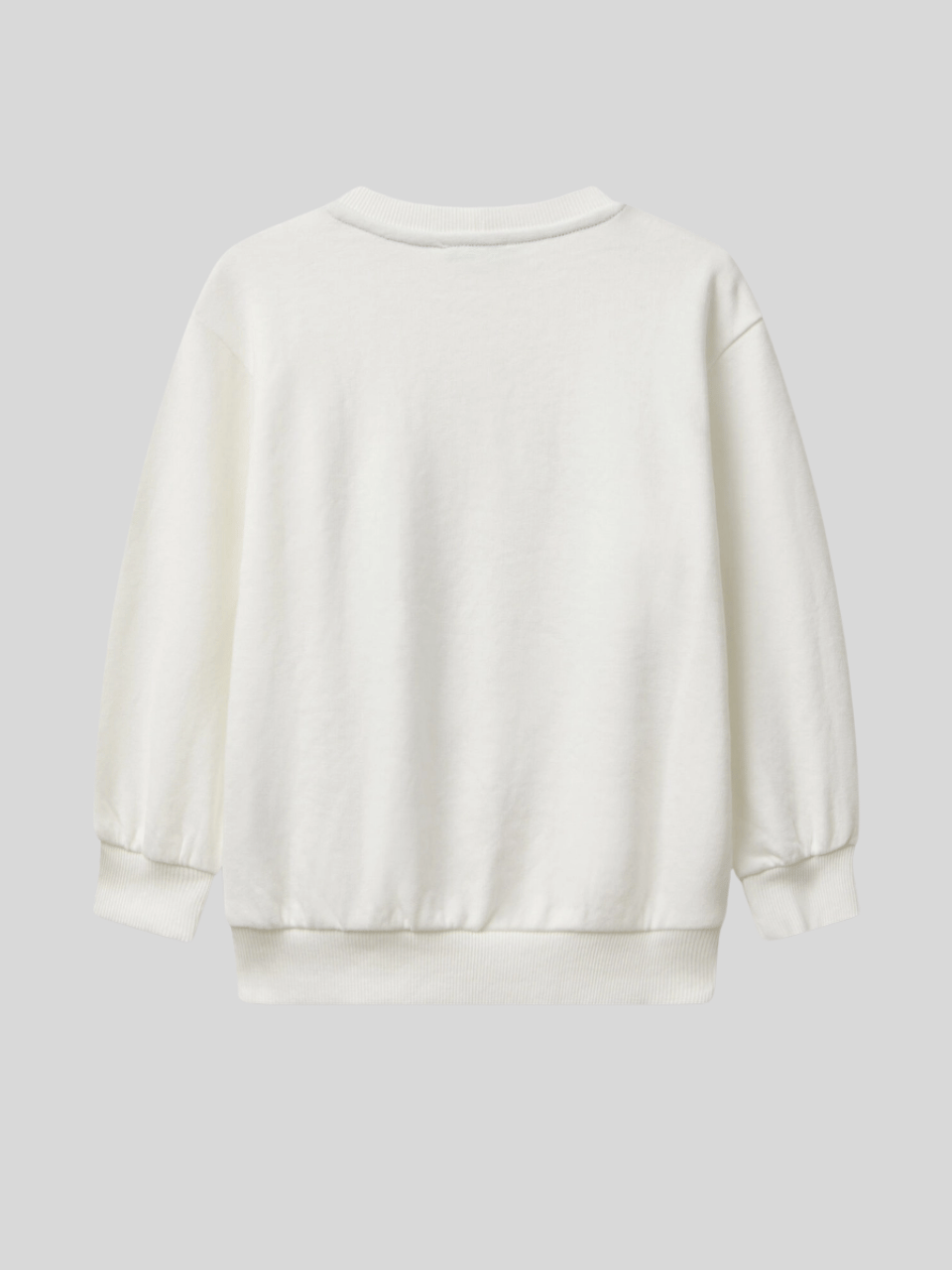 Benetton Erkek Çocuk Çantalı Sweatshirt 1-6 Yaş Ekru