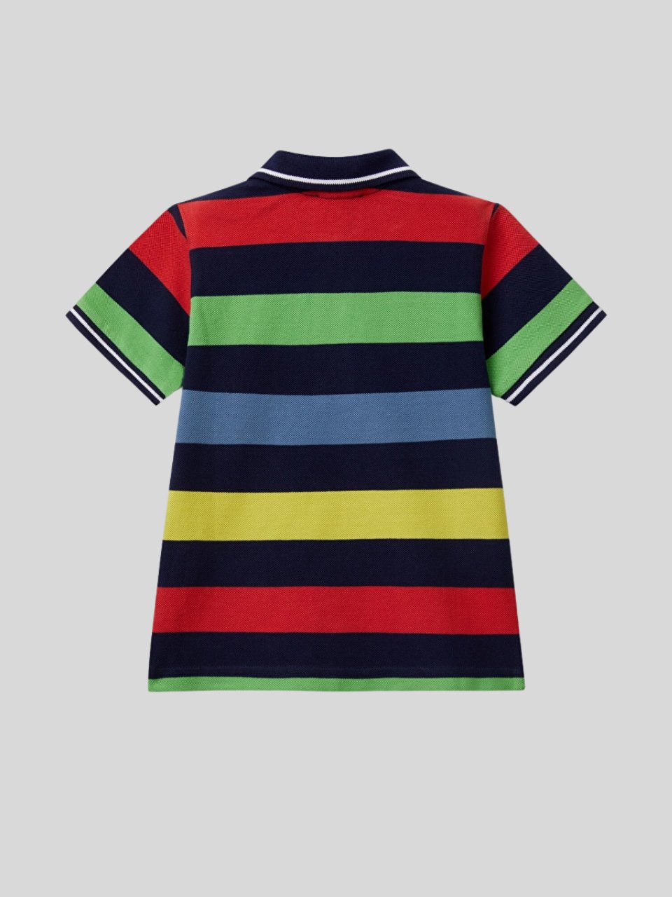 Benetton Erkek Çocuk Çizgili PoloTshirt 1-6 Yaş Lacivert