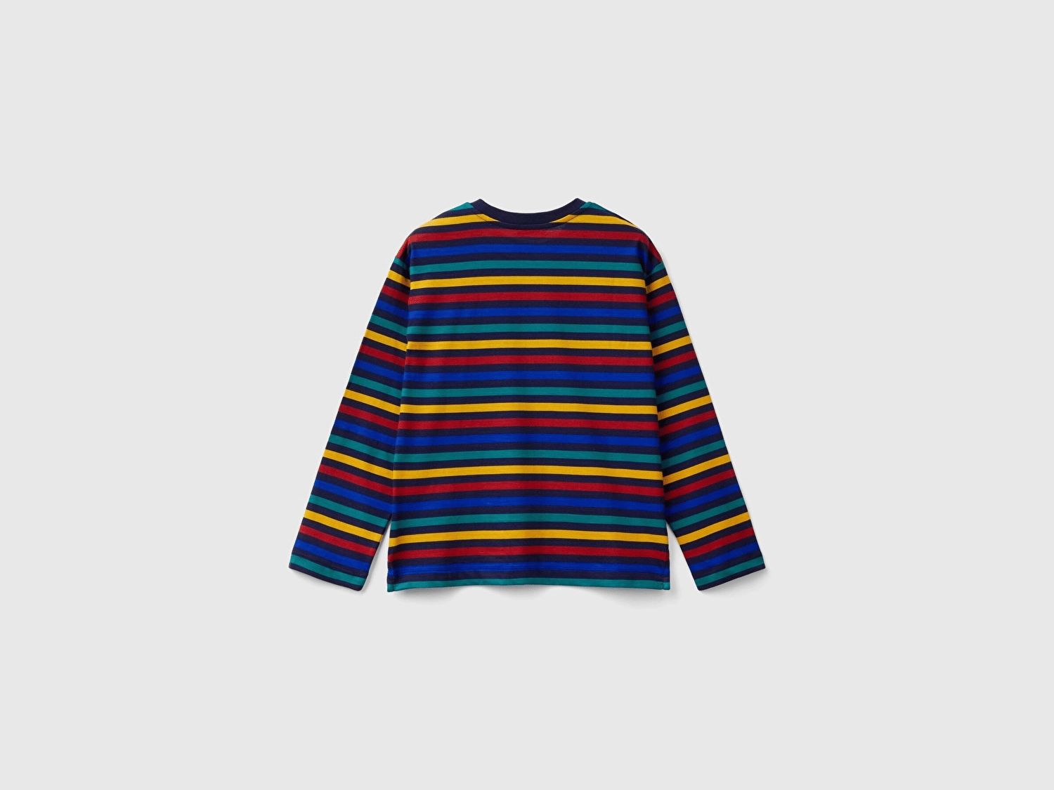 Benetton Erkek Çocuk Cizgili Ssweatshirt 6-14 Yaş LACİVERT