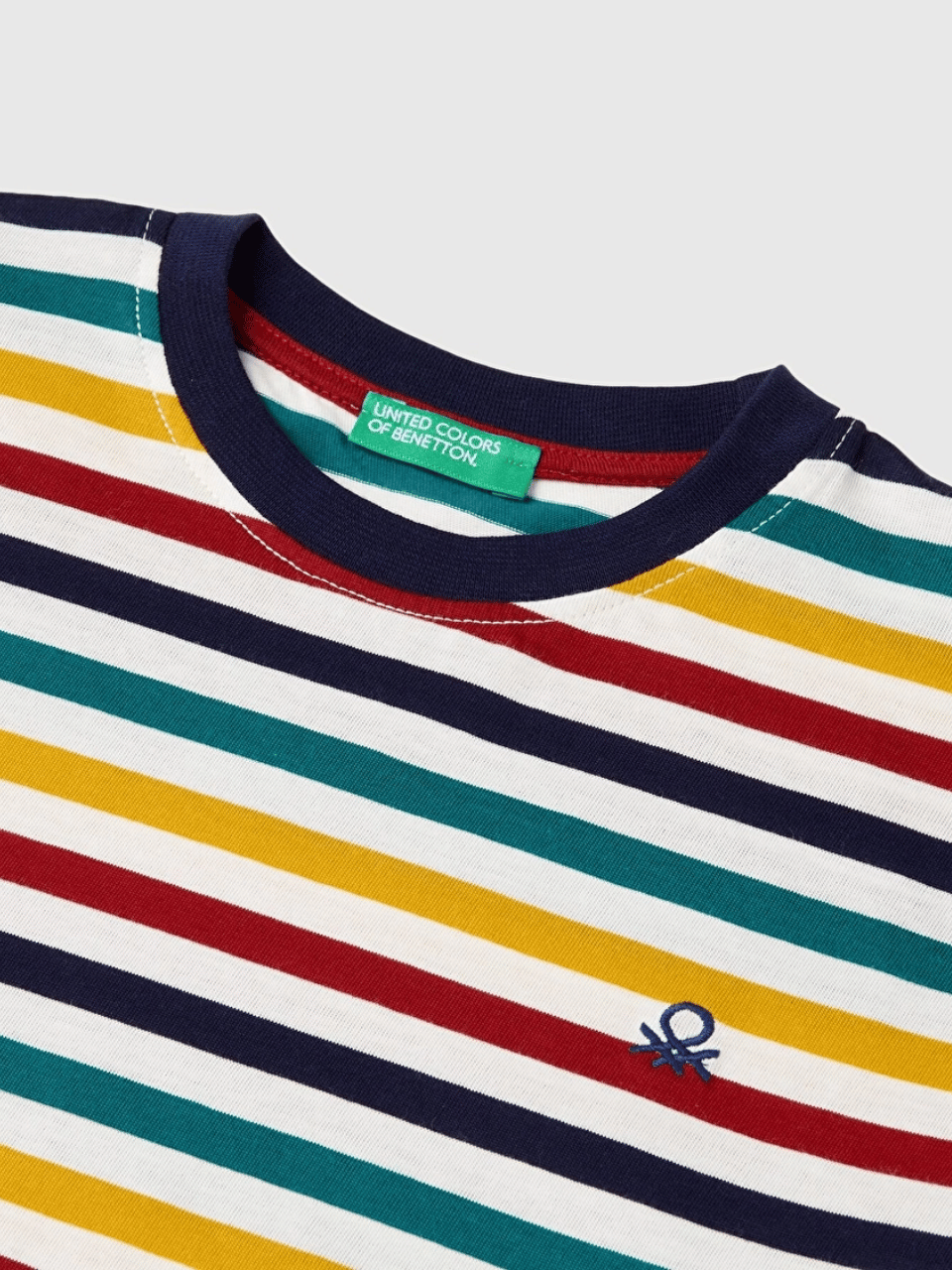 Benetton Erkek Çocuk Cizgili Ssweatshirt 6-14 Yaş EKRU