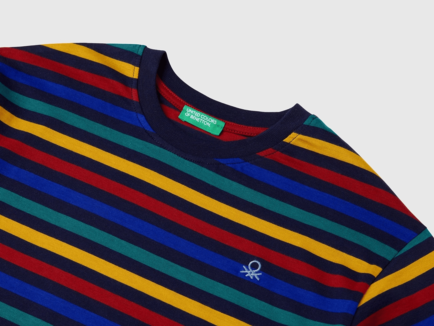 Benetton Erkek Çocuk Cizgili Ssweatshirt 6-14 Yaş LACİVERT