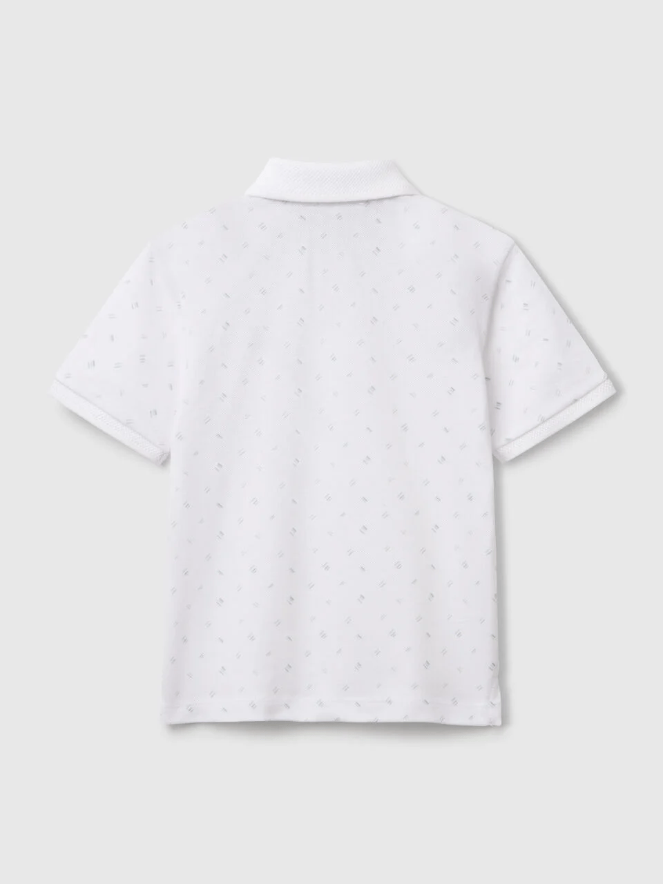 Benetton Erkek Çocuk Desenli PoloTshirt 1-6 Yaş Beyaz