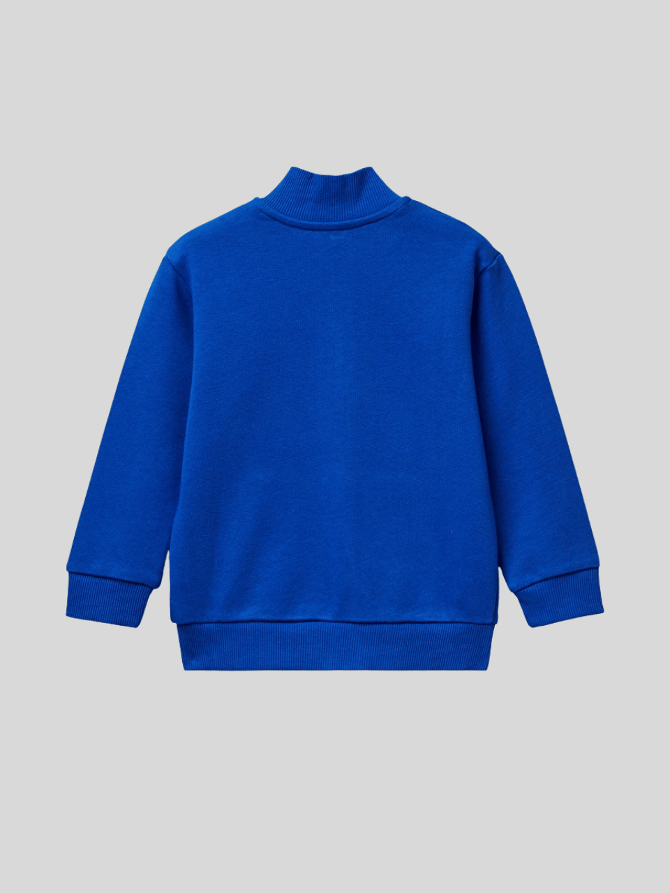 Benetton Erkek Çocuk Fermuarlı Sweatshirt 1-6 Yaş Mavi